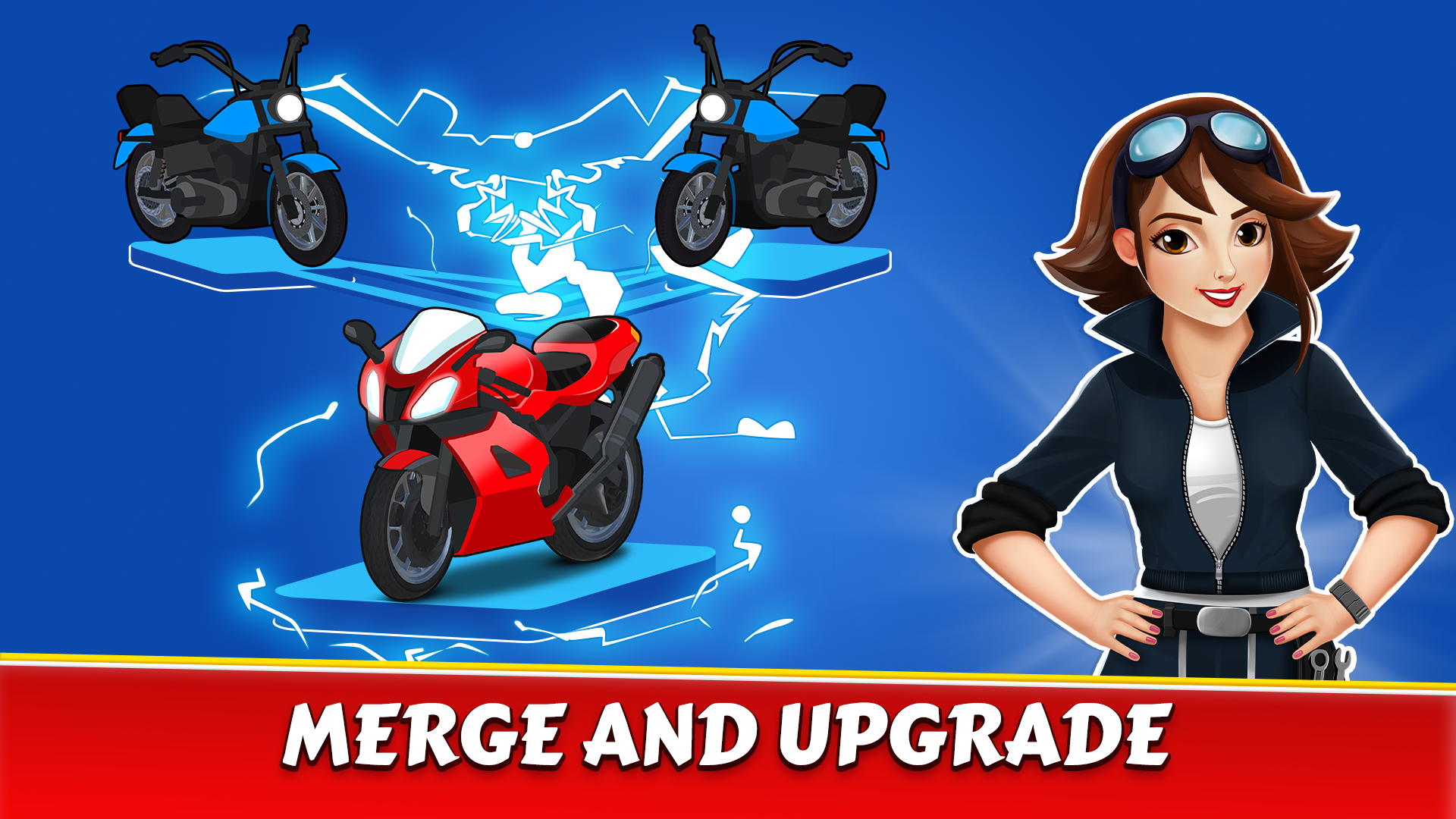 اسکرین شات 6 بازی Merge Bike game Idle Tycoon