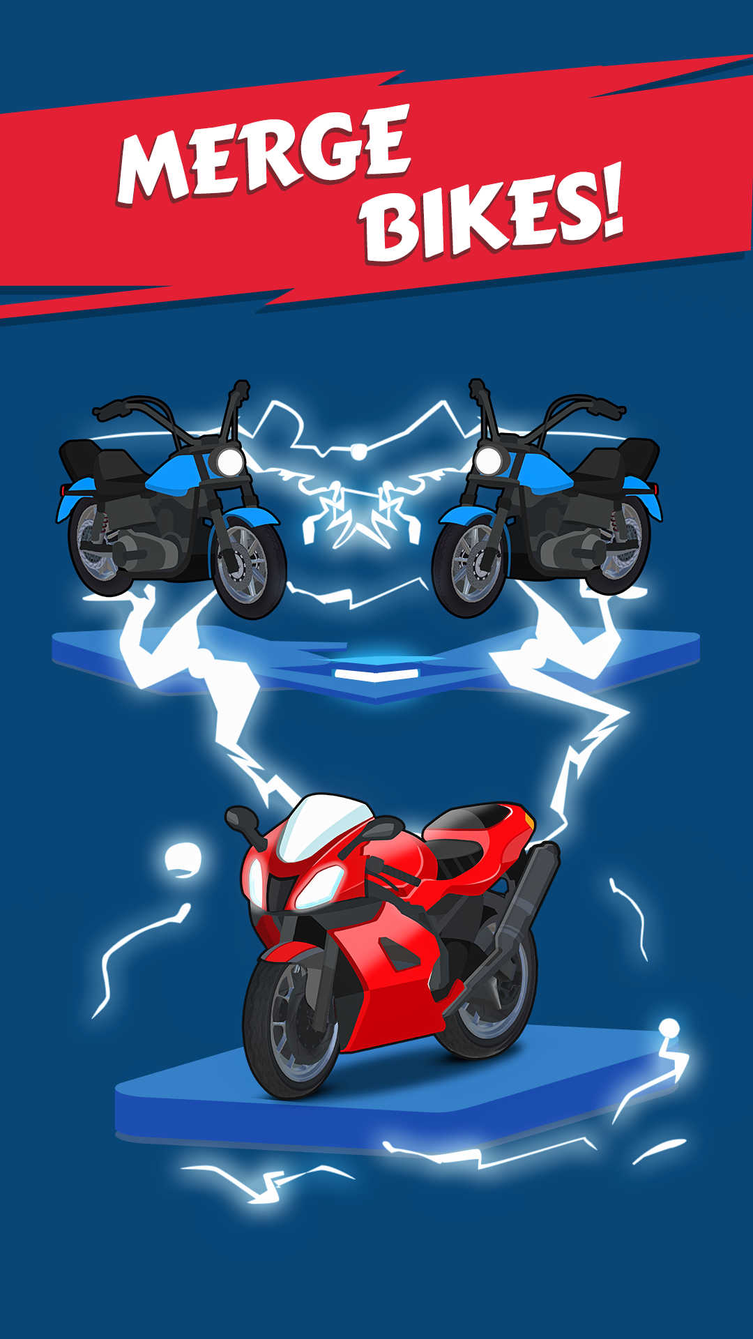 اسکرین شات 1 بازی Merge Bike game Idle Tycoon