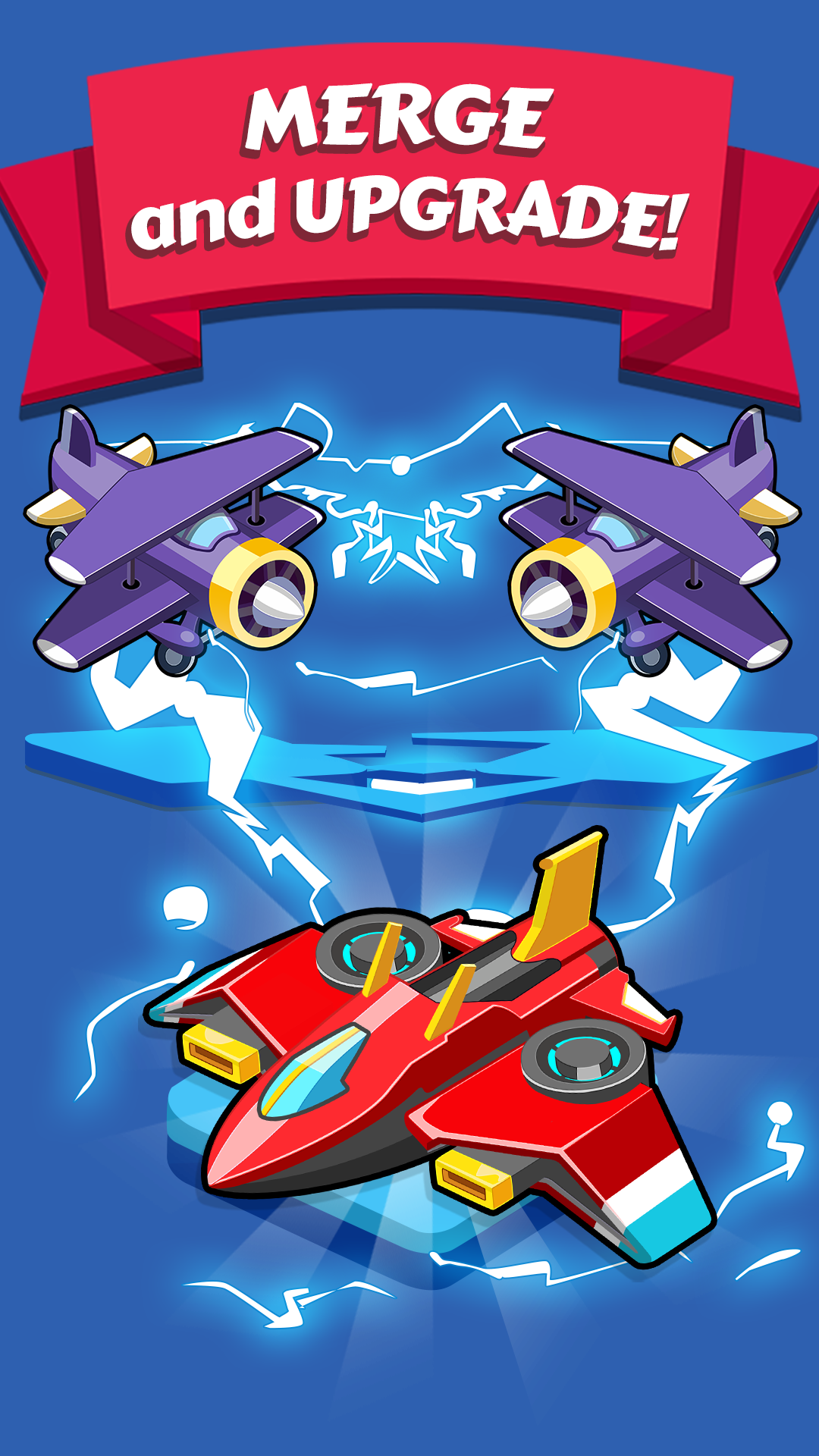 اسکرین شات 2 بازی Merge Planes Idle Plane Game