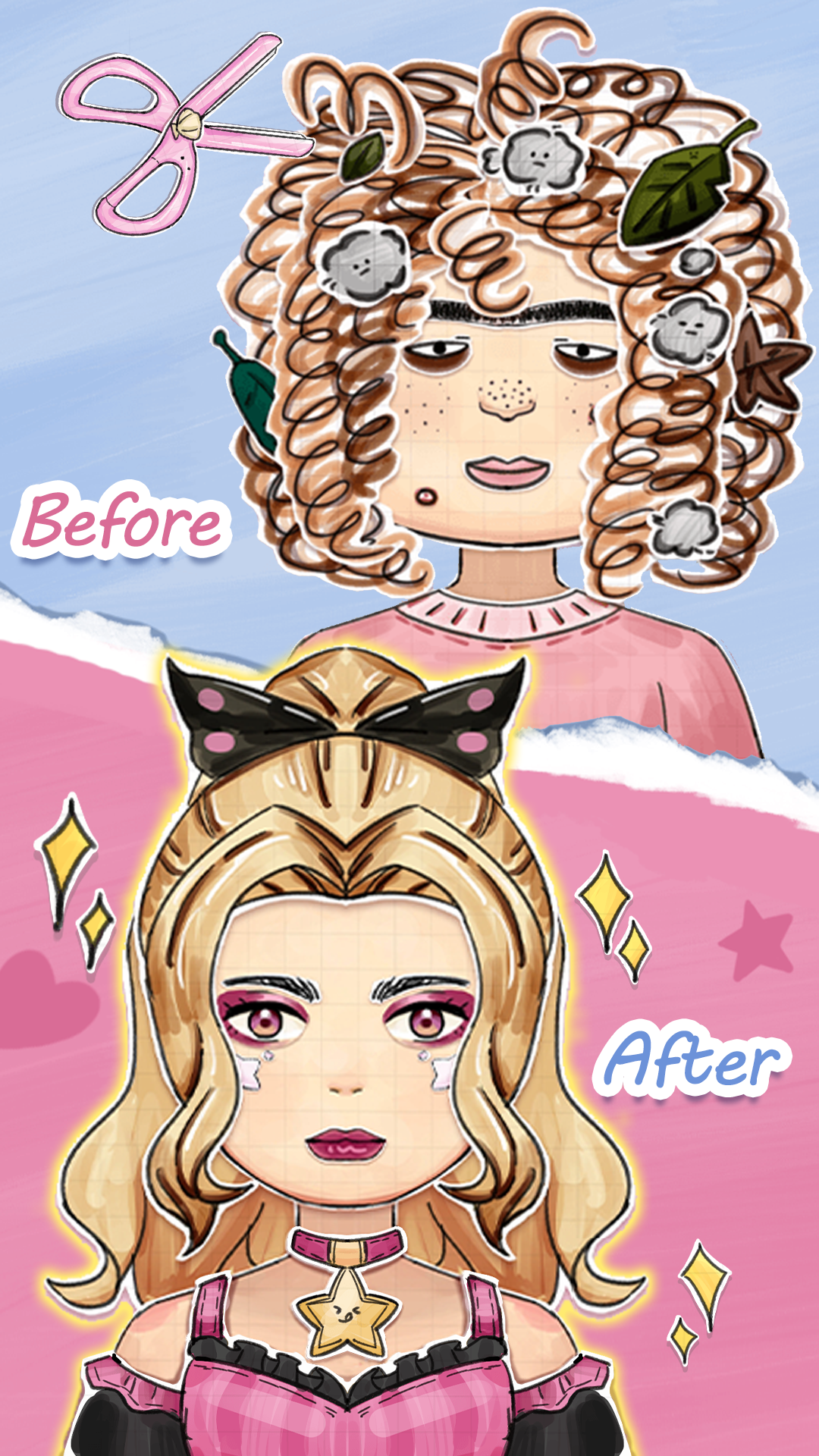 اسکرین شات 2 بازی DIY Paper Doll: Makeover dress
