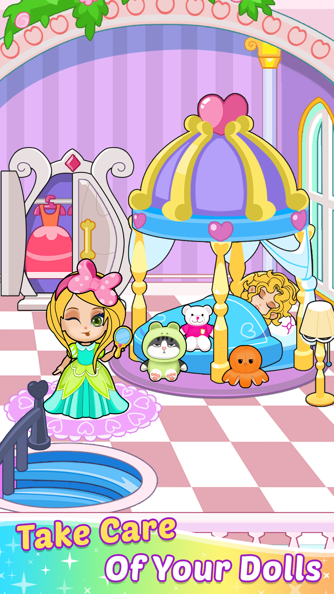 اسکرین شات 3 بازی Paper Princess - Doll Dress Up