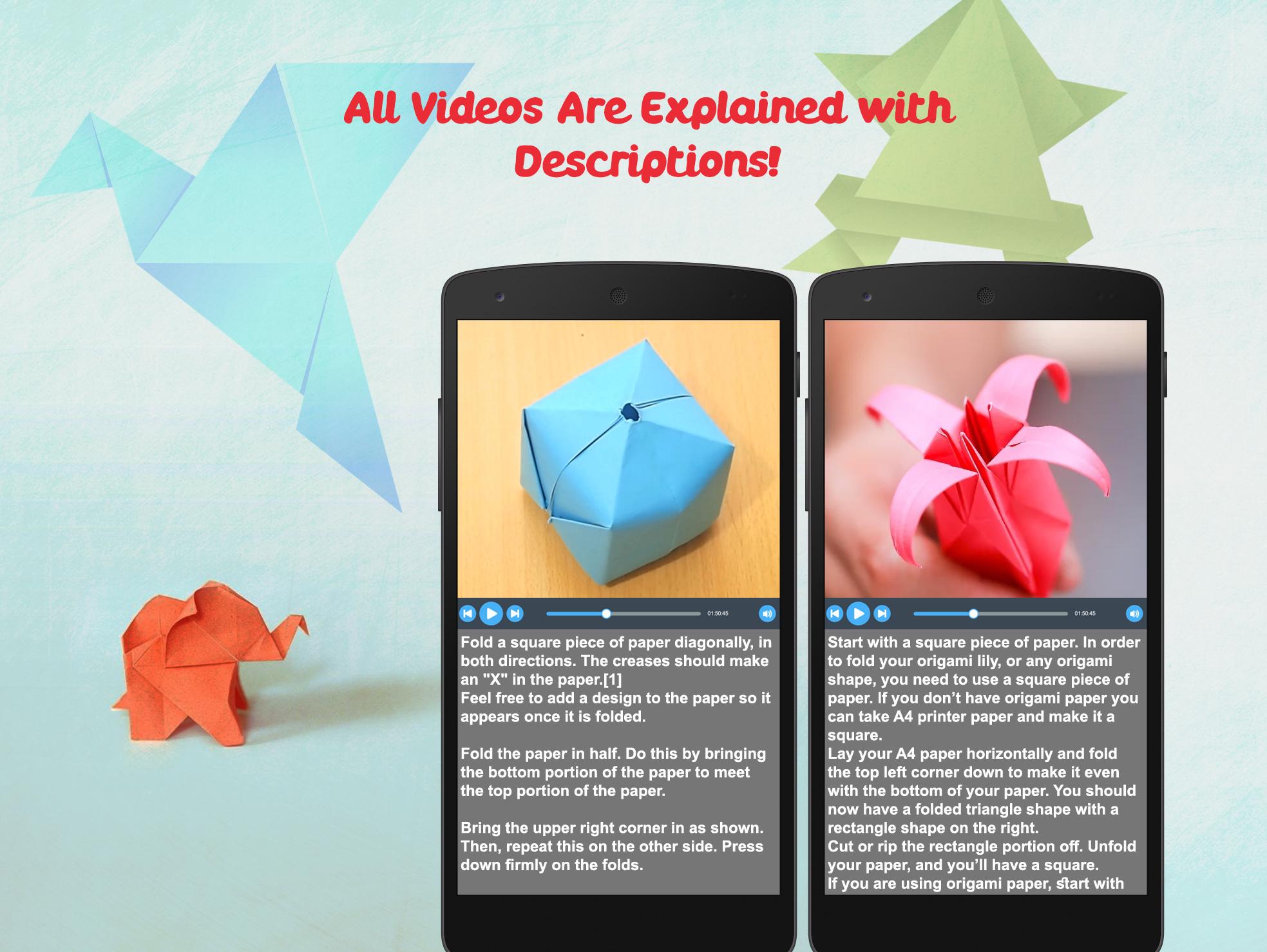 اسکرین شات 4 برنامه Paper Origami,Origami Tutorial