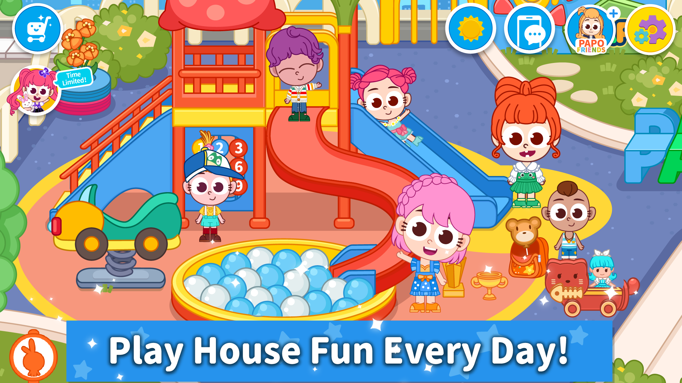 اسکرین شات 2 بازی Papo Town World game for kids