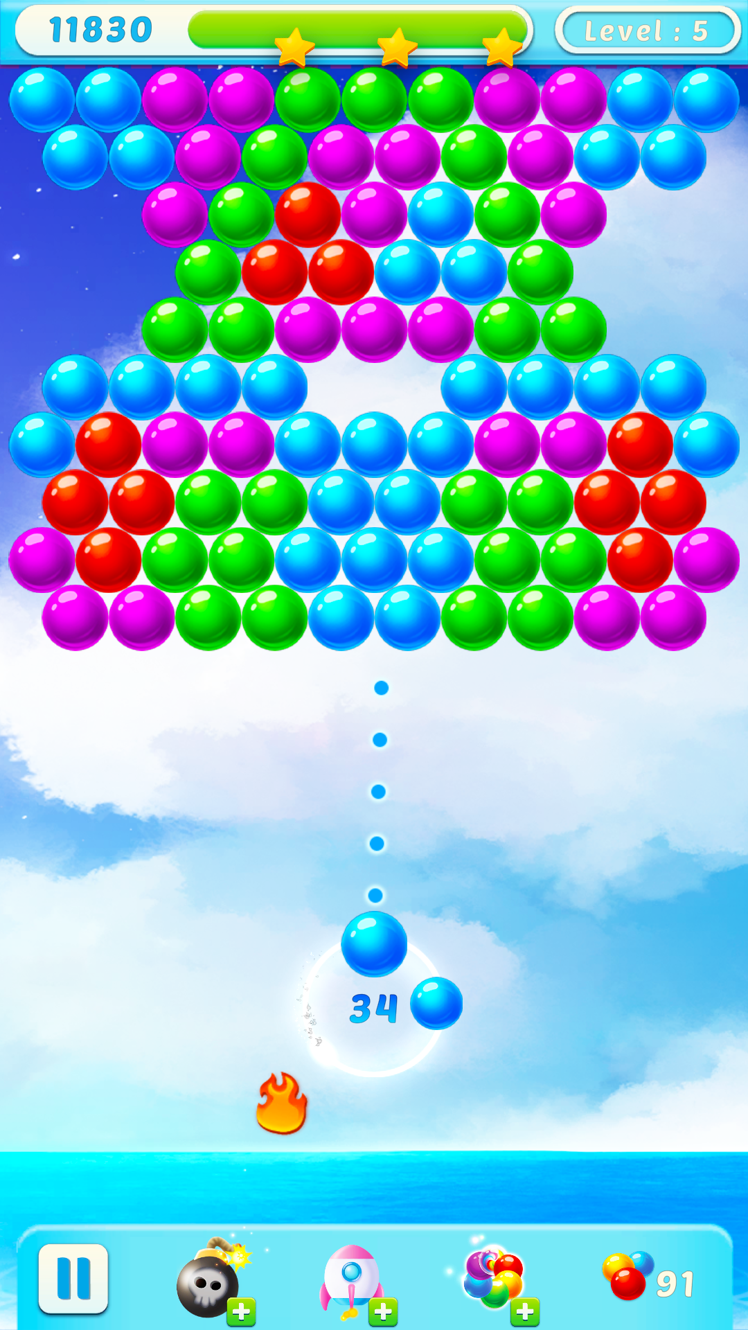 اسکرین شات 6 بازی Bubble Shooter Pop