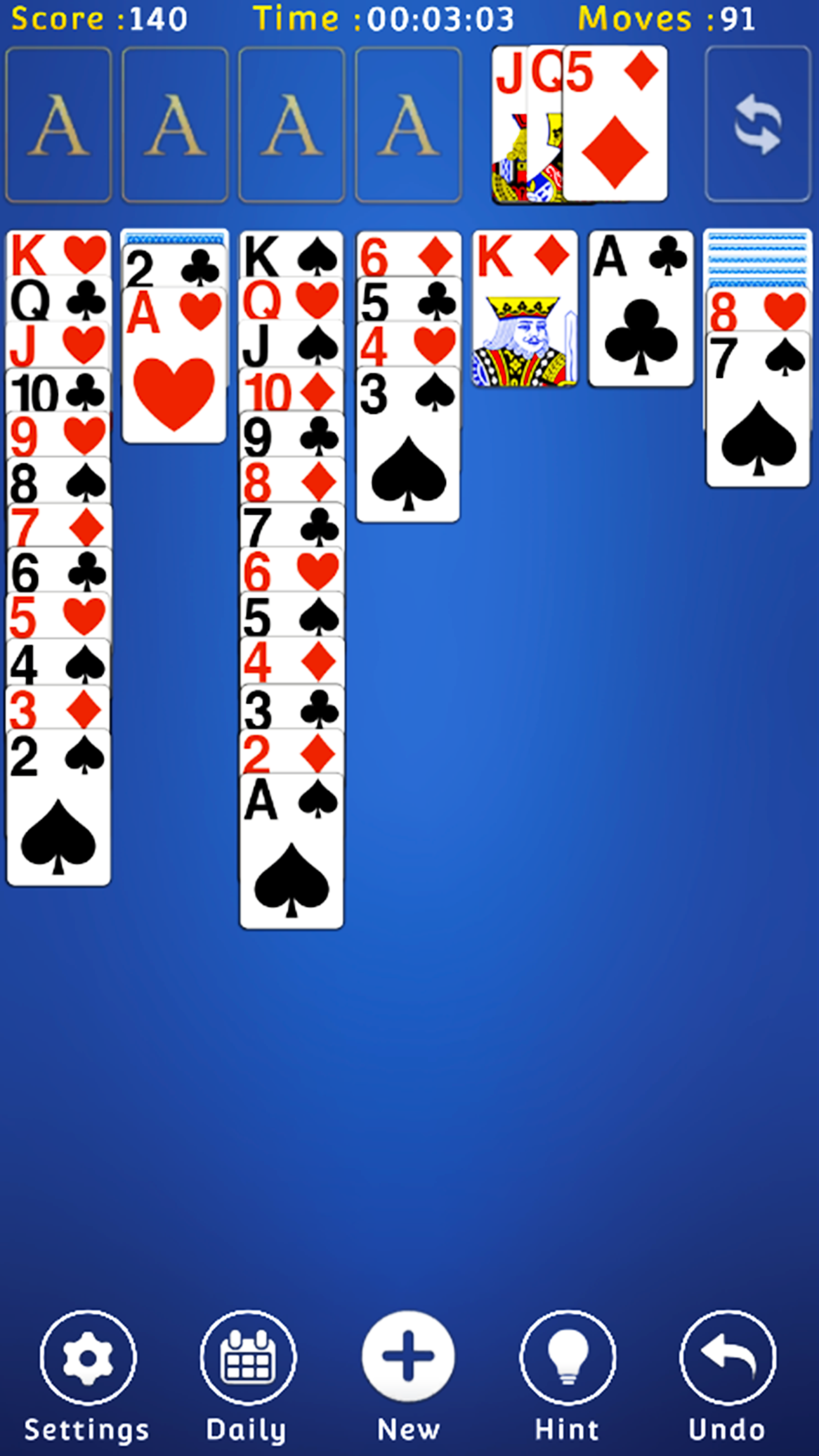 اسکرین شات 4 بازی Solitaire