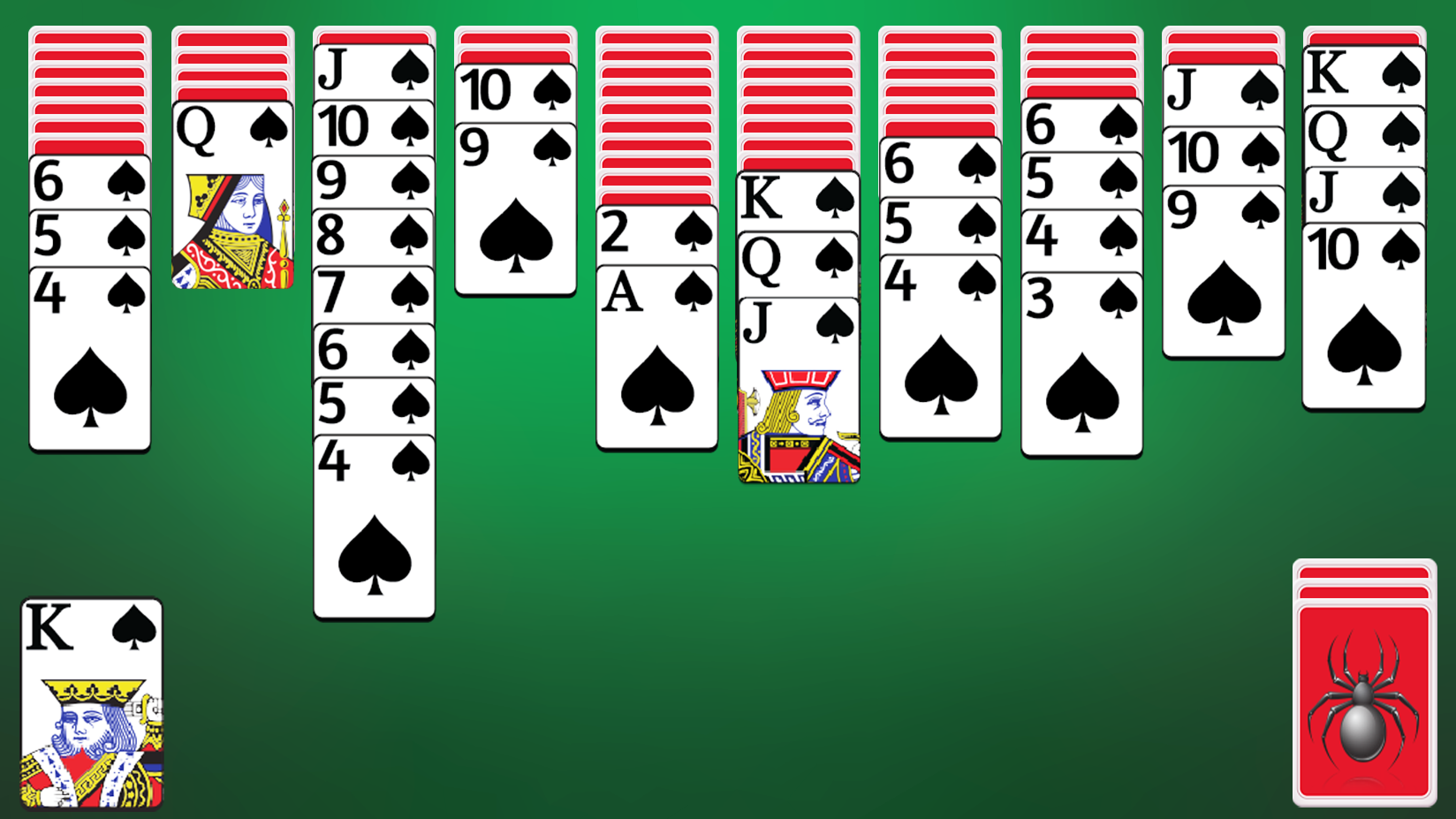 اسکرین شات 3 بازی Spider Solitaire