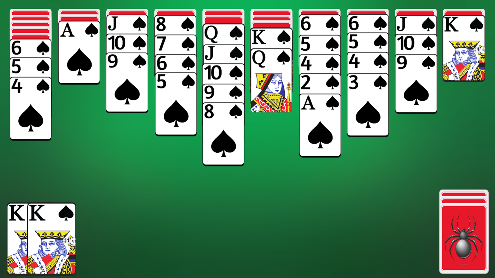 اسکرین شات 1 بازی Spider Solitaire