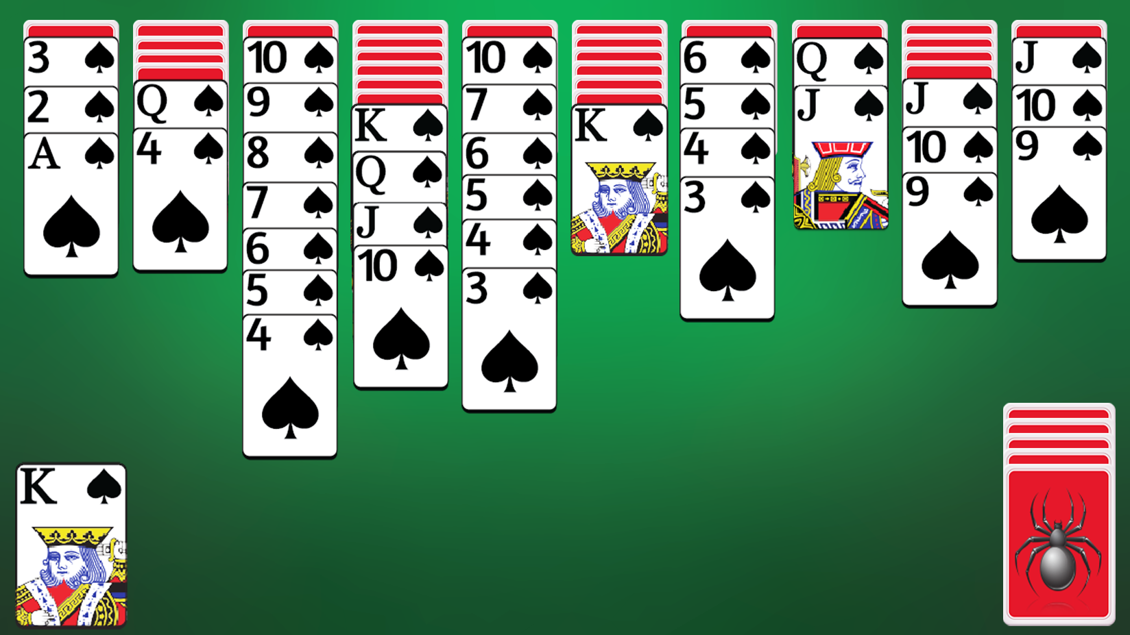 اسکرین شات 4 بازی Spider Solitaire
