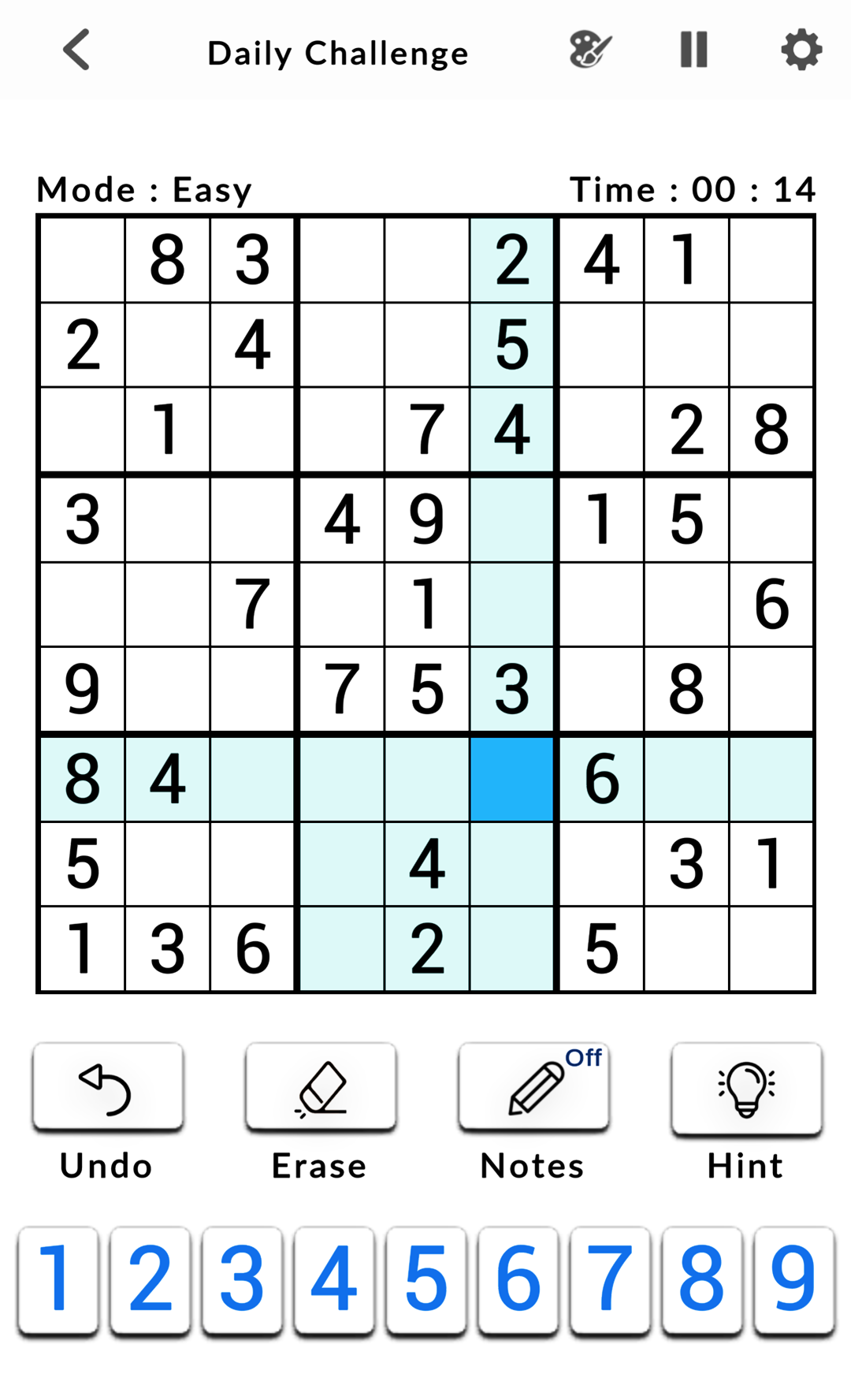 اسکرین شات 4 بازی Sudoku Classic