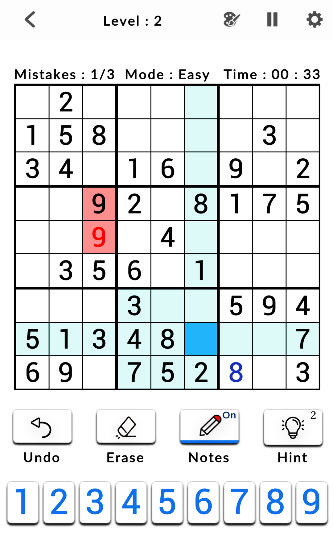 اسکرین شات 3 بازی Sudoku Classic
