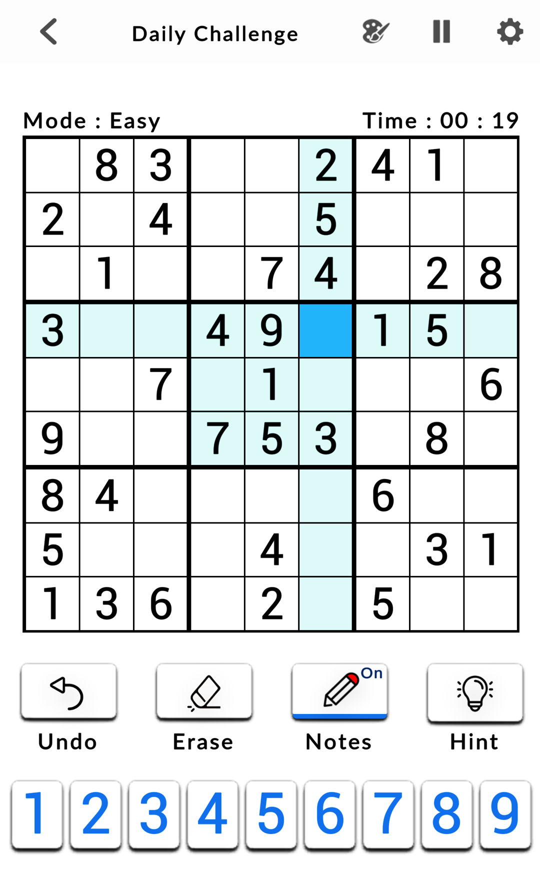 اسکرین شات 5 بازی Sudoku Classic