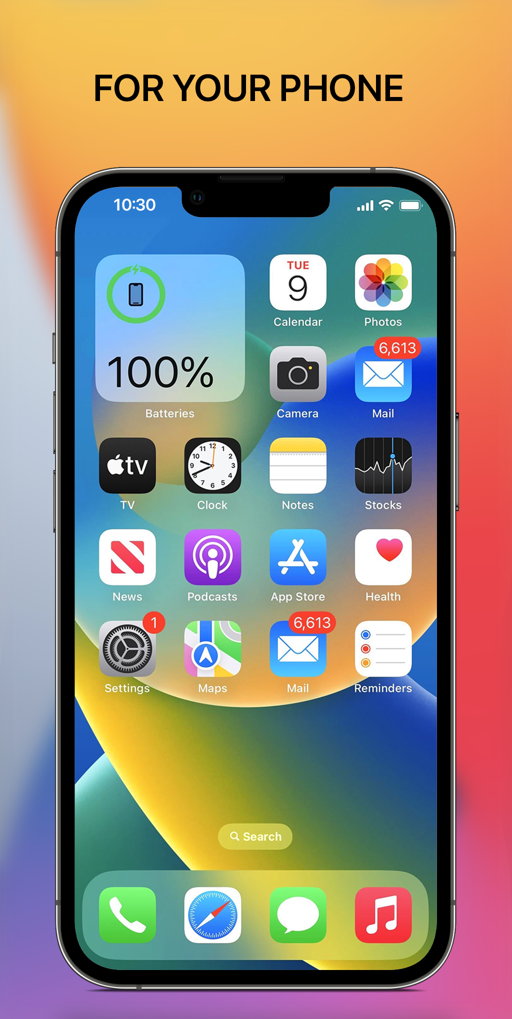 اسکرین شات 3 برنامه iCenter iOS 16: X - Status Bar