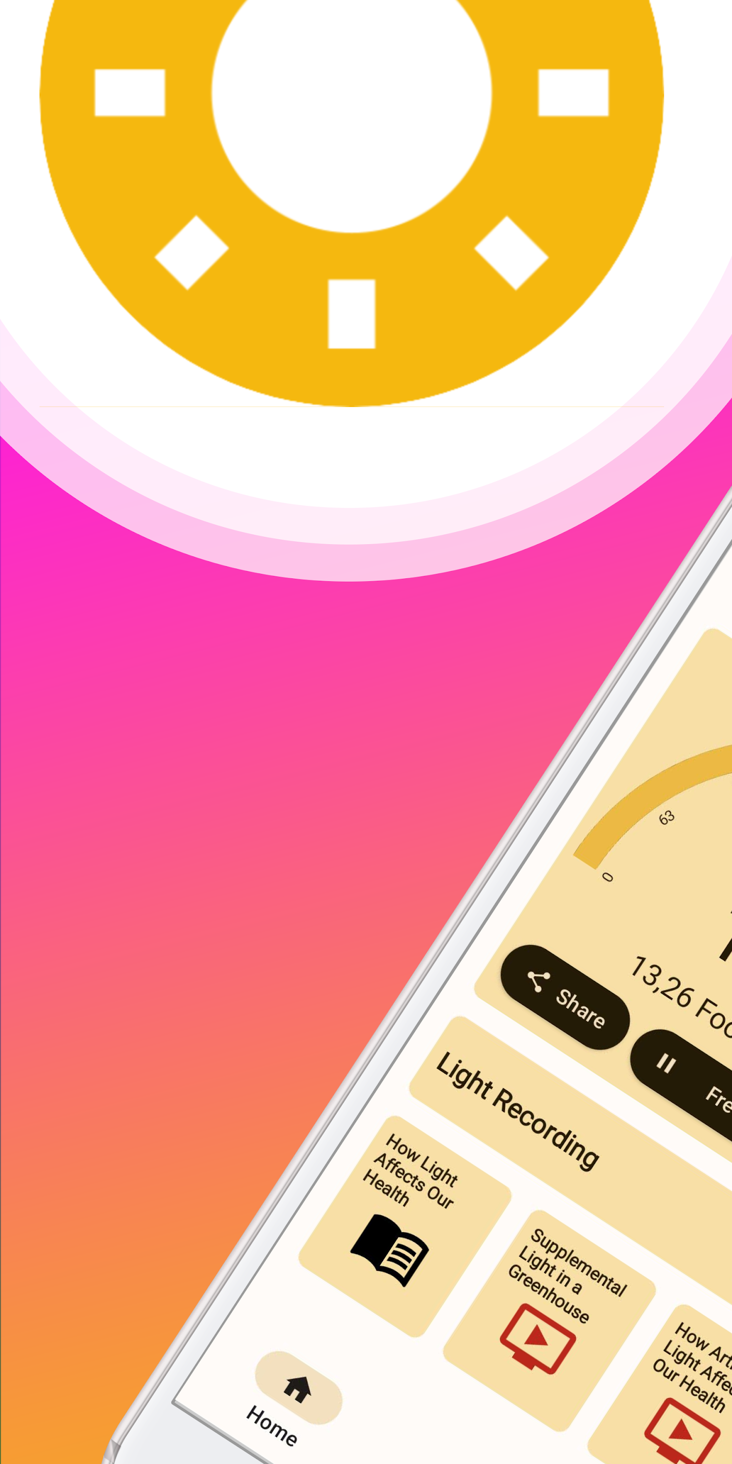 اسکرین شات 1 برنامه Lux Light Meter Photometer PRO