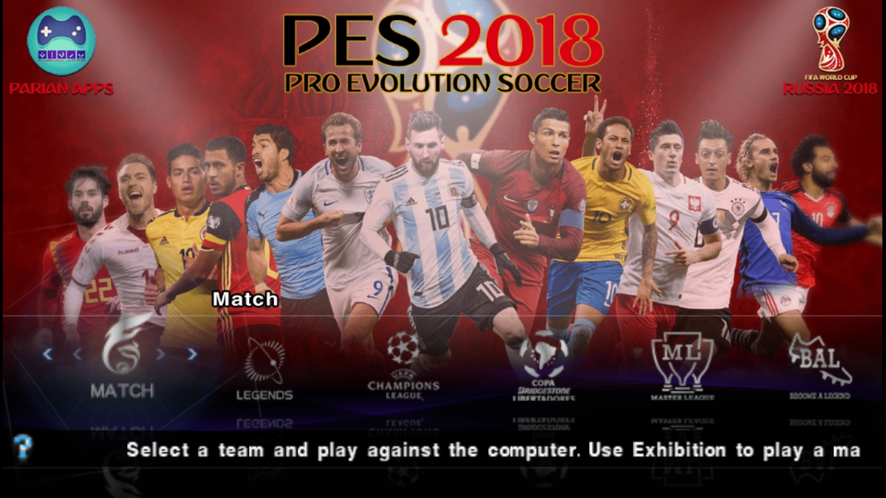 اسکرین شات 1 بازی فوتبال حرفه‌ای ۲۰۱۸ (PES 2018)