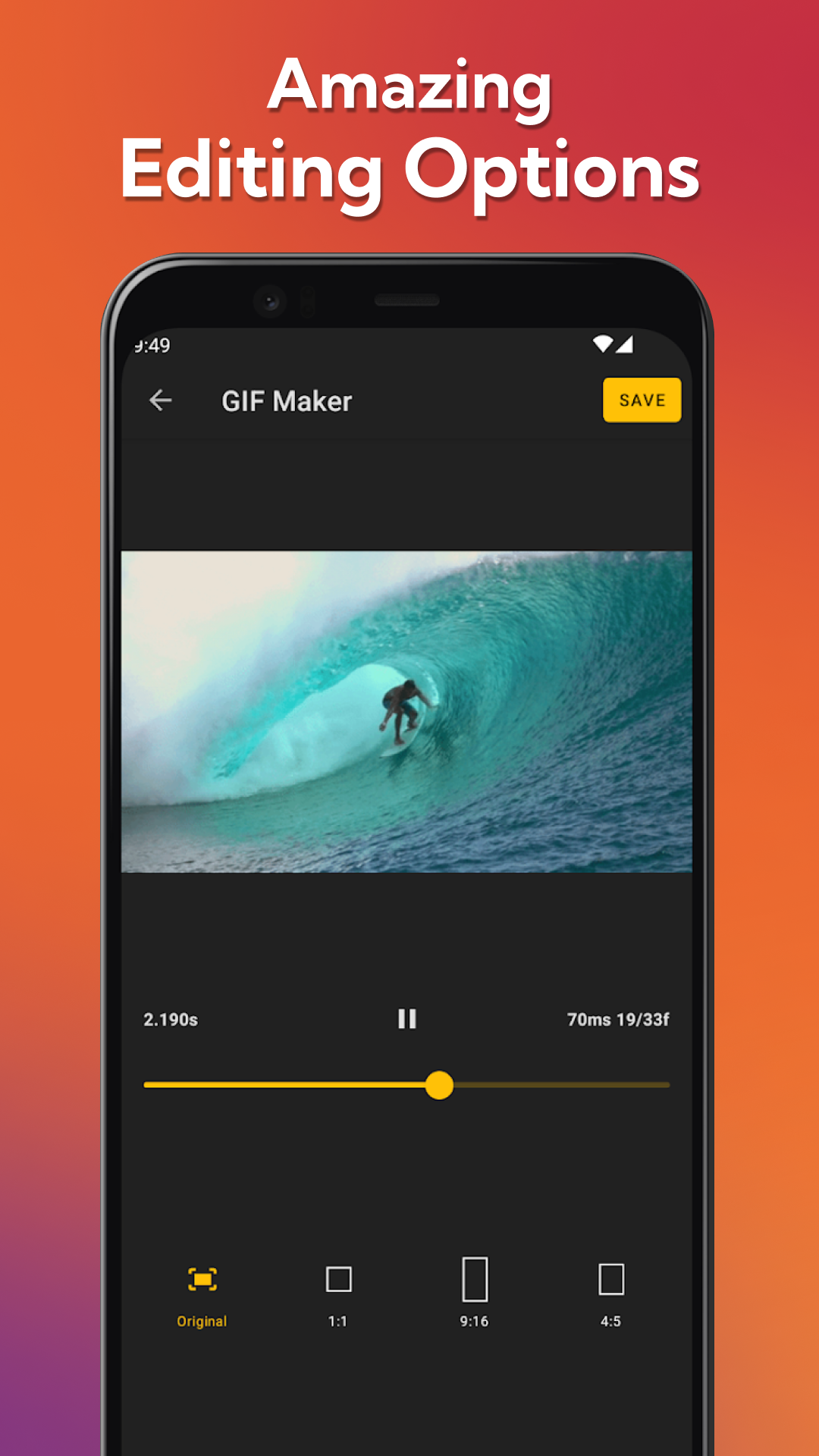 اسکرین شات 3 برنامه GIF to Video, GIF Maker