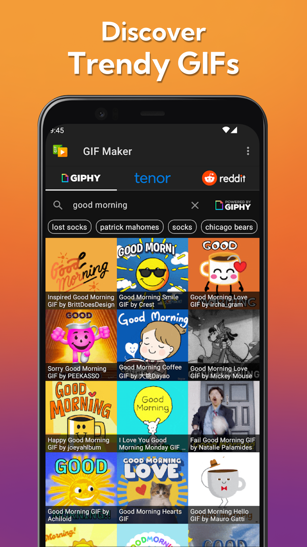 اسکرین شات 1 برنامه GIF to Video, GIF Maker