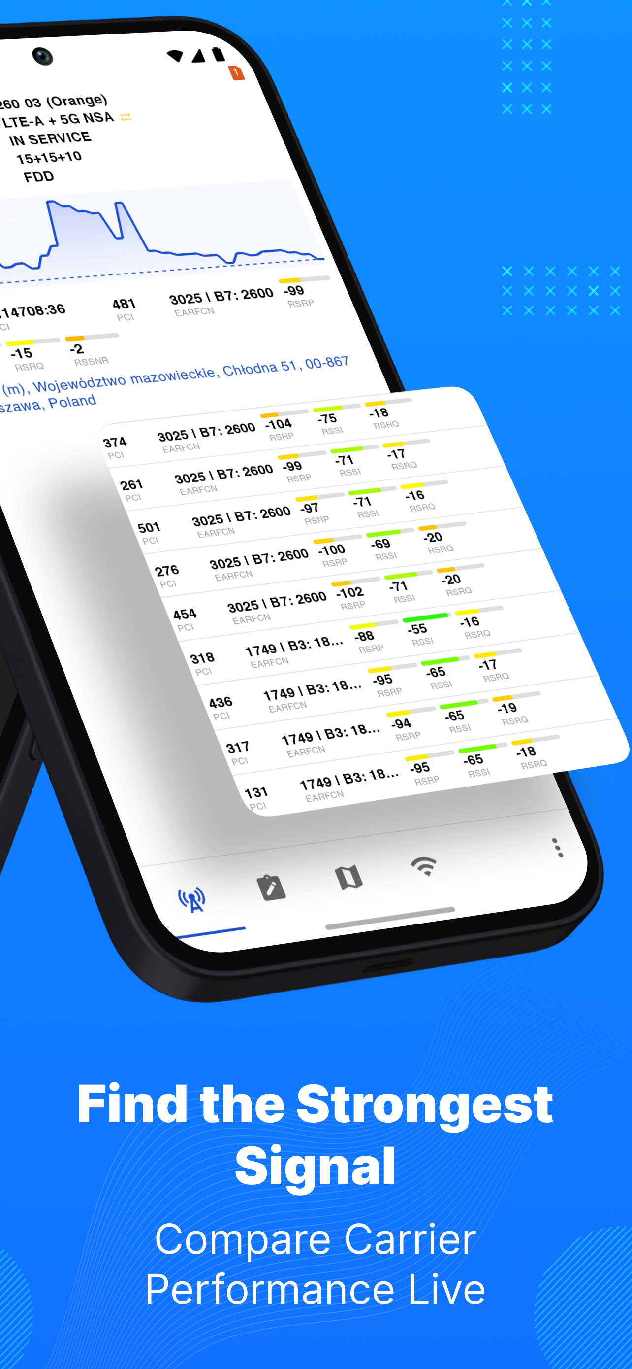 اسکرین شات 2 برنامه Netmonitor: 5G, Cell & WiFi
