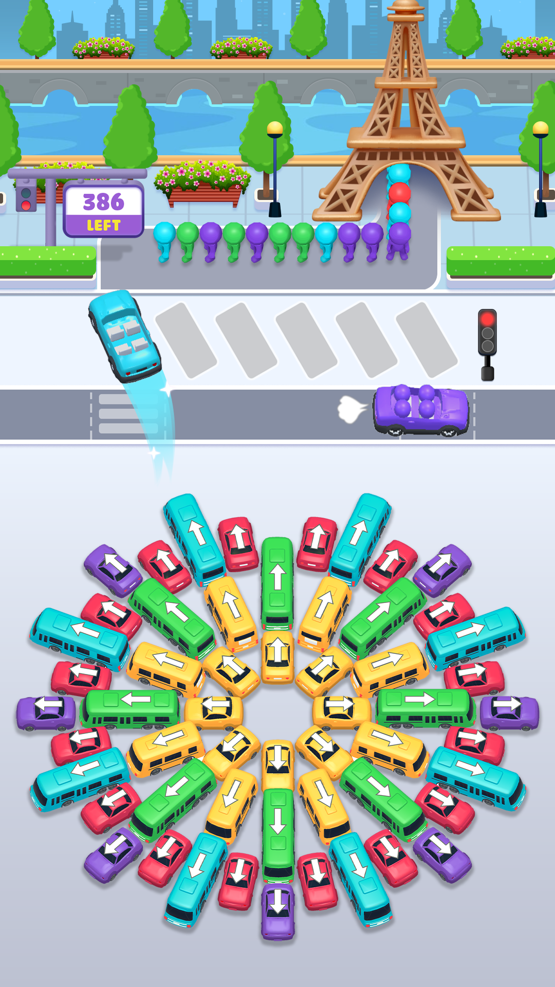 اسکرین شات 2 بازی Bus Fever: Color Parking Jam
