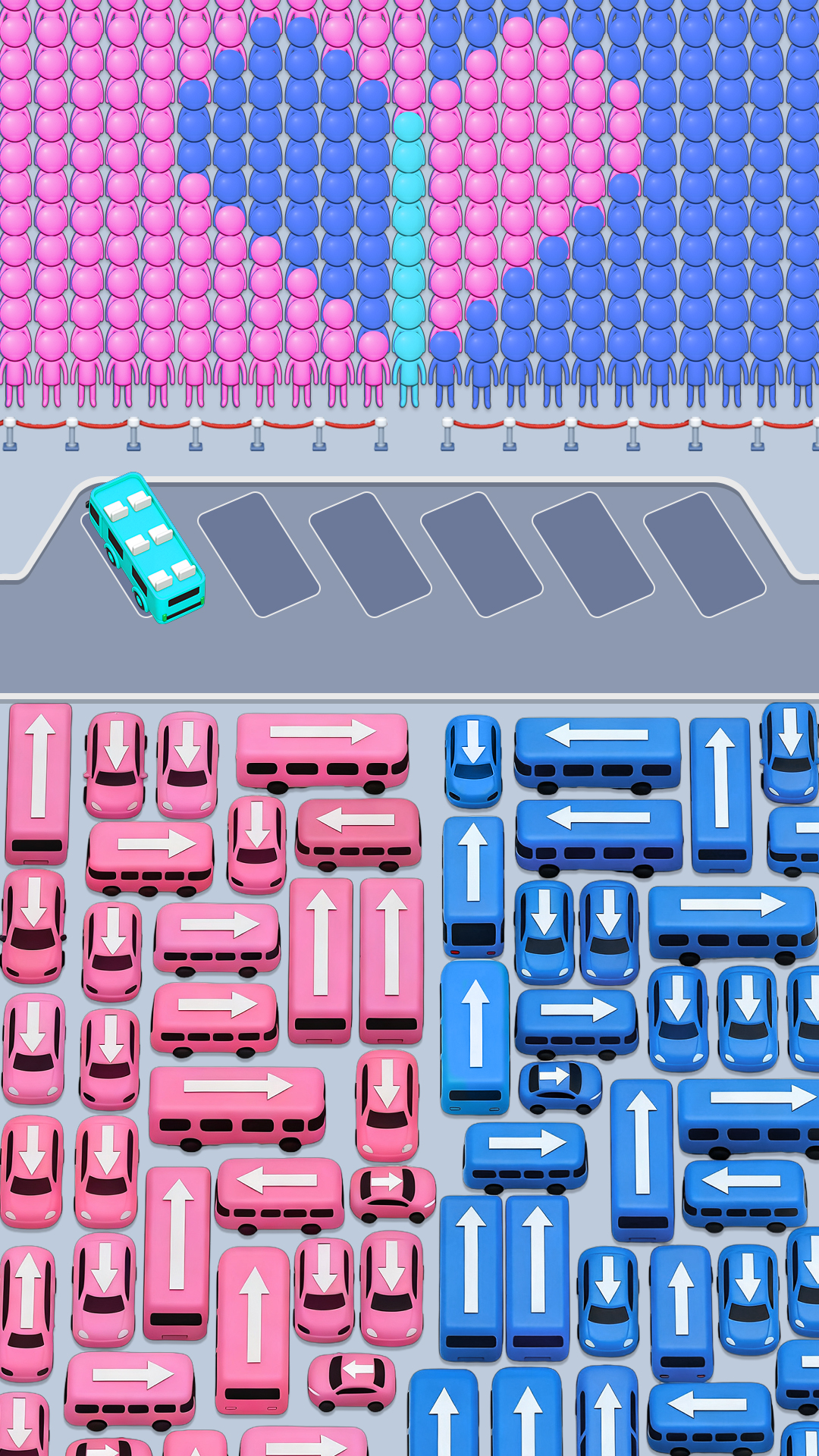 اسکرین شات 1 بازی Car Jam 3D - Bus Escape Out