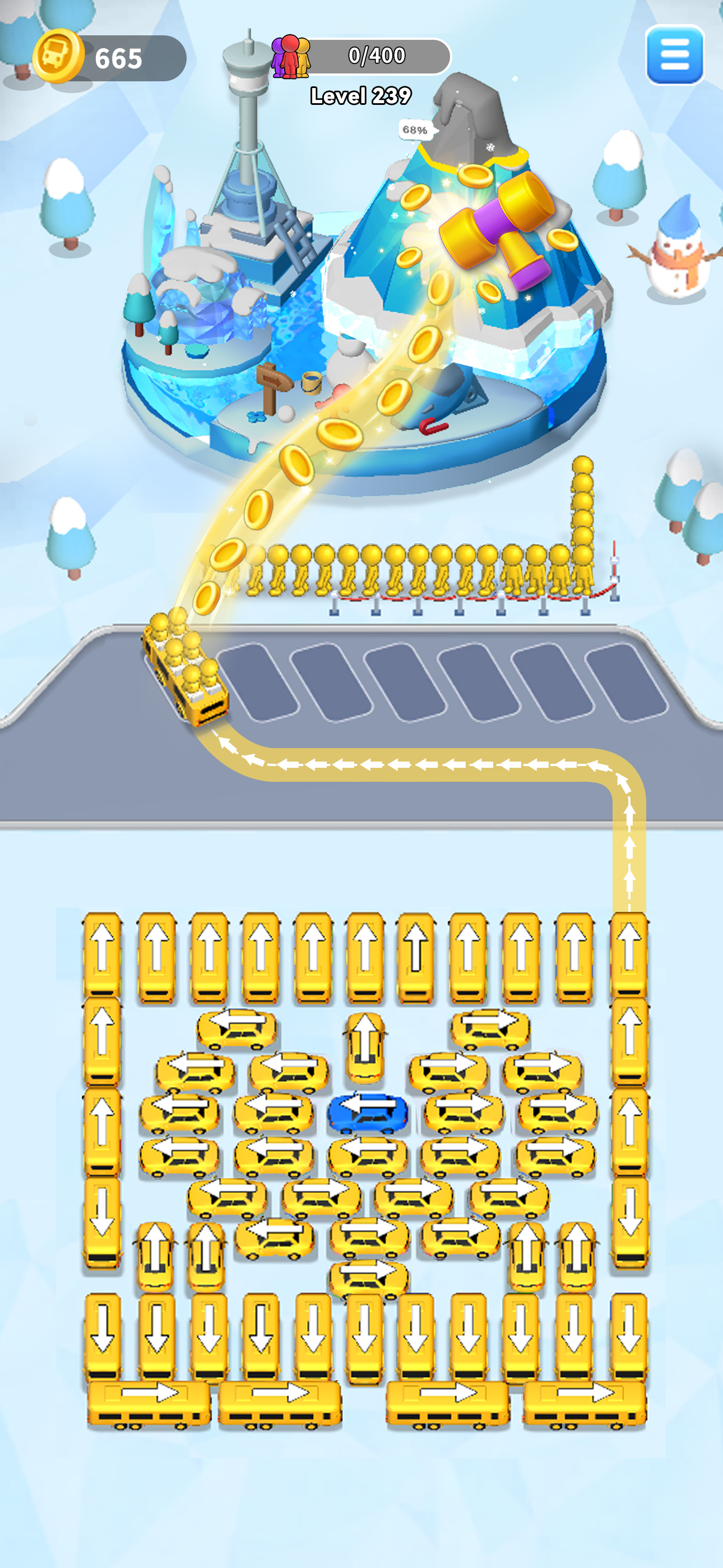 اسکرین شات 2 بازی Car Jam 3D - Bus Escape Out