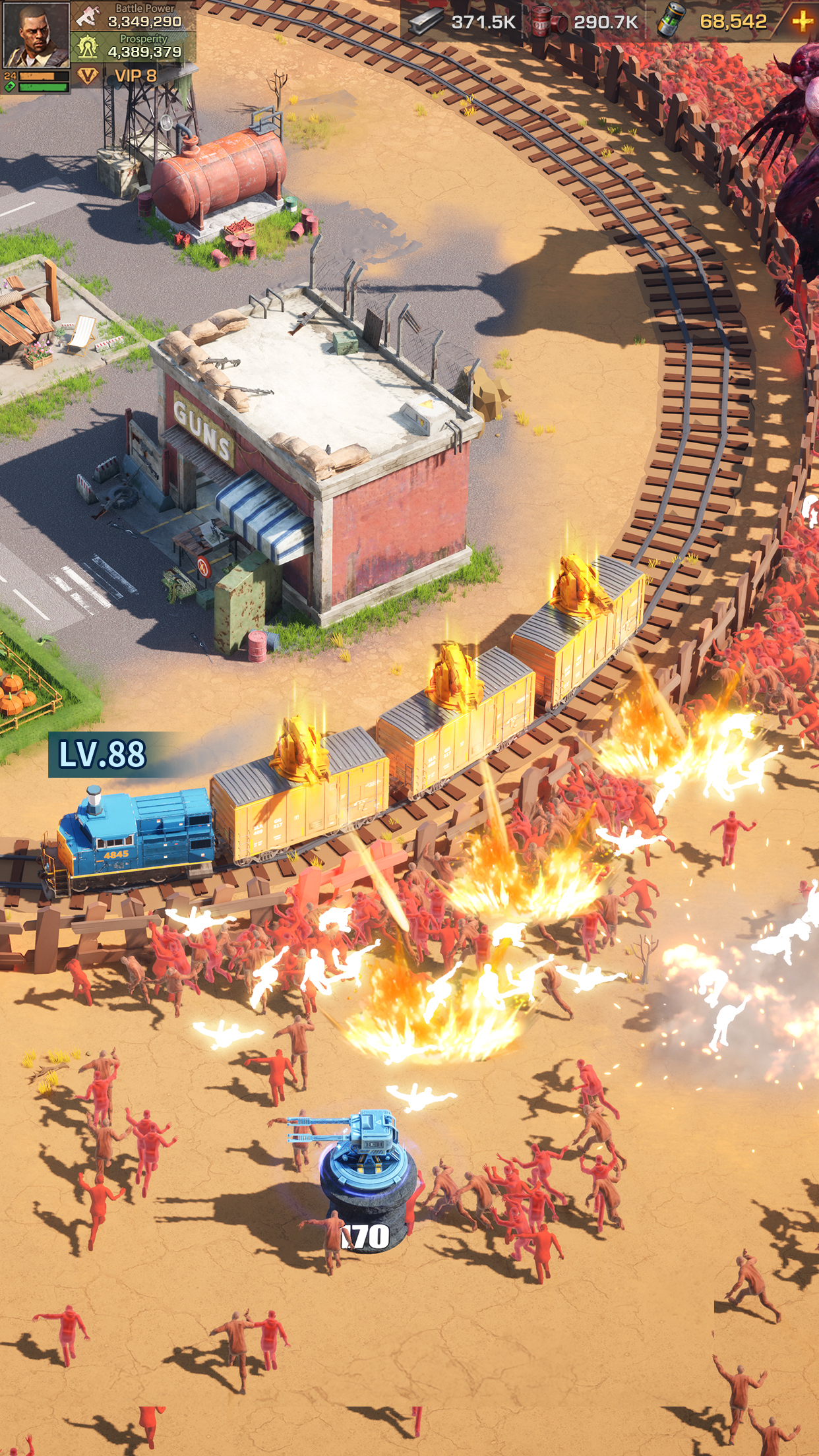 اسکرین شات 2 بازی Train War: Survival