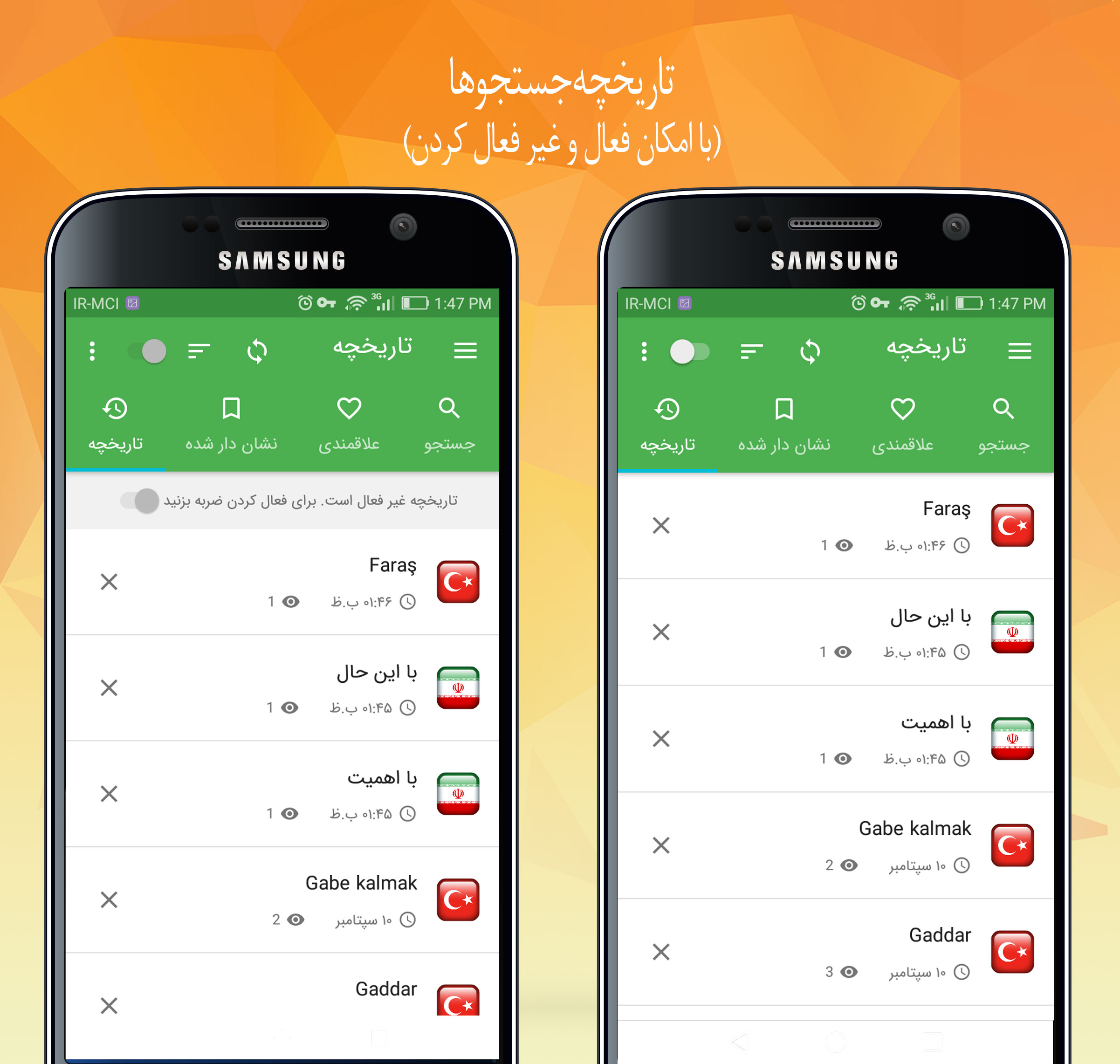 اسکرین شات 4 برنامه دیکشنری فارسی ترکی دیلماج