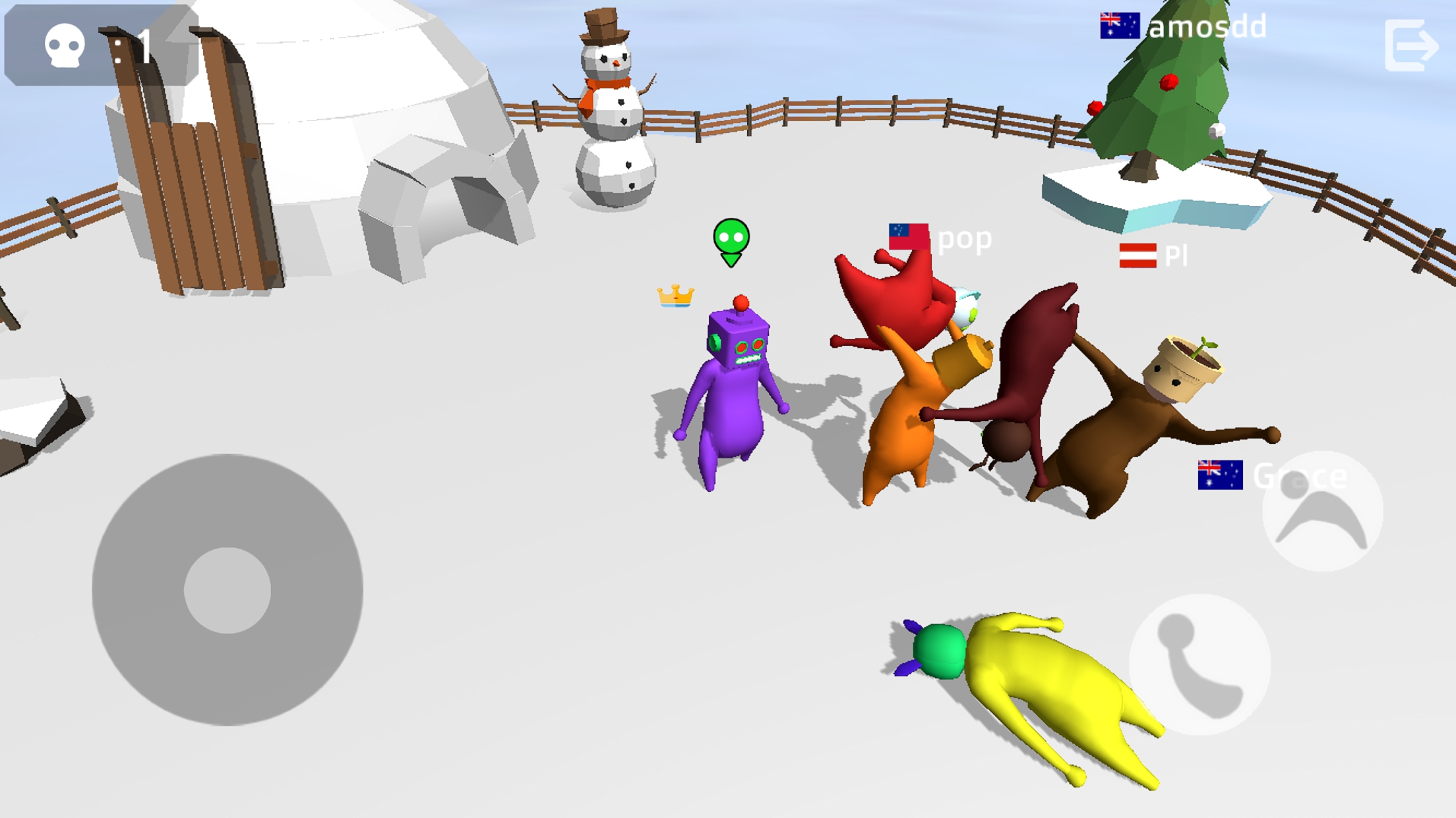 اسکرین شات 4 بازی Noodleman.io:Fight Party Games