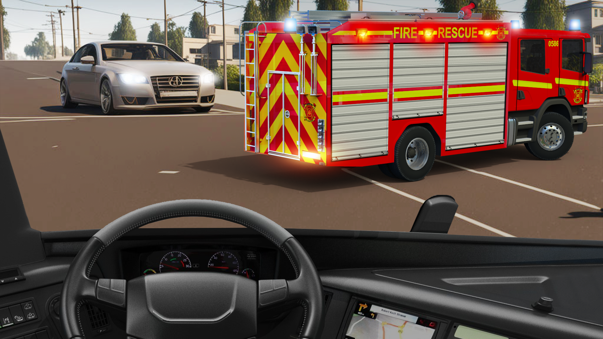 اسکرین شات 5 بازی Firefighter: Fire Truck Games