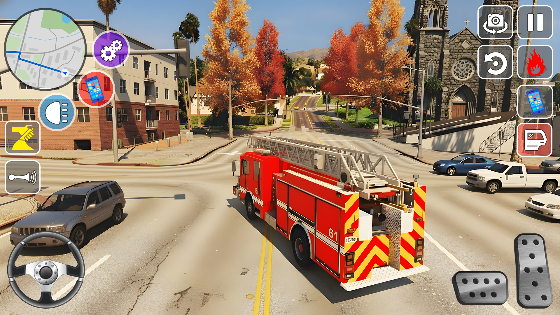 اسکرین شات 1 بازی Firefighter: Fire Truck Games