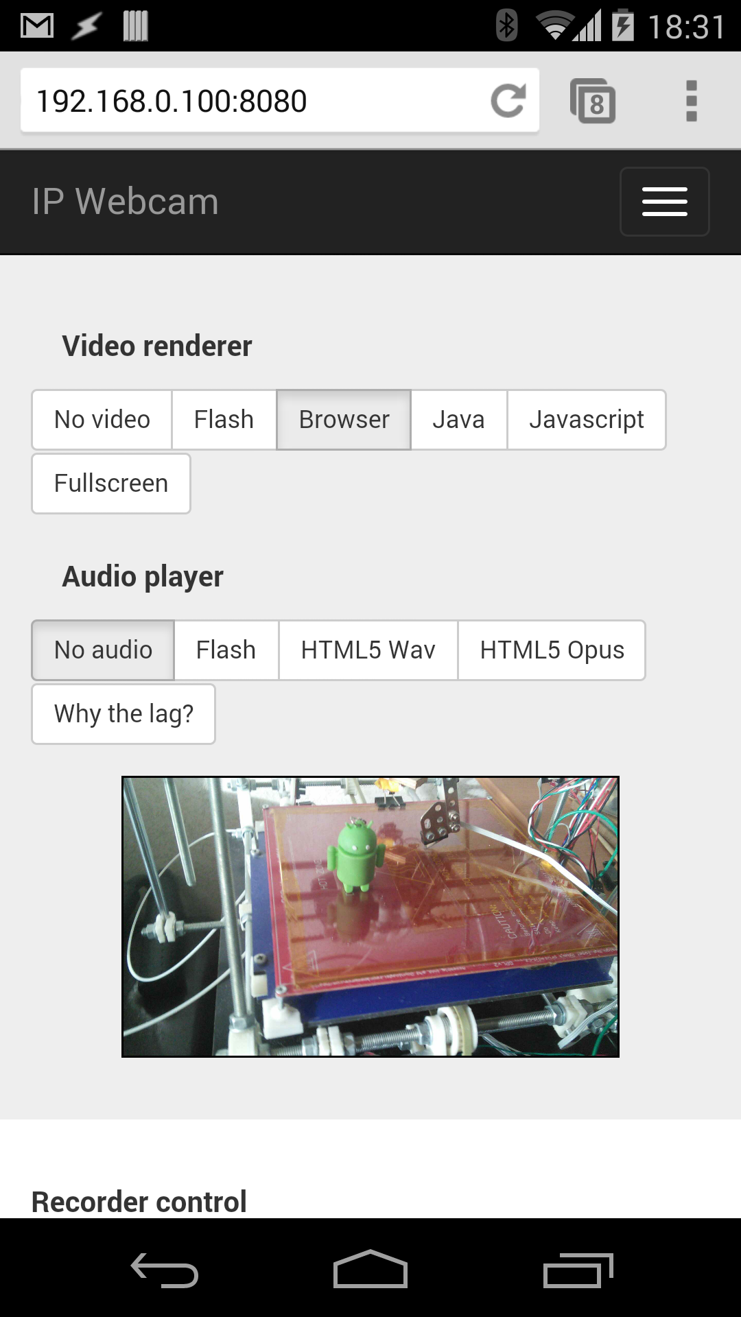 اسکرین شات 3 برنامه IP Webcam