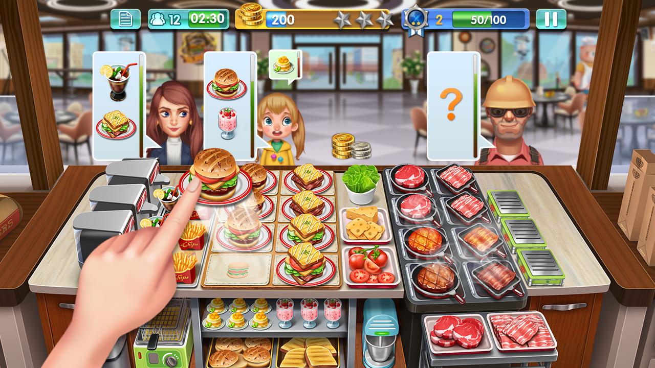 اسکرین شات 1 بازی Crazy Cooking - Star Chef