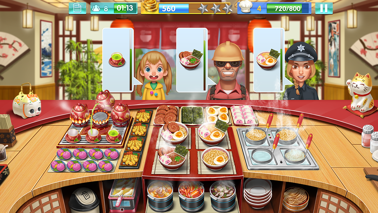 اسکرین شات 4 بازی Crazy Cooking - Star Chef