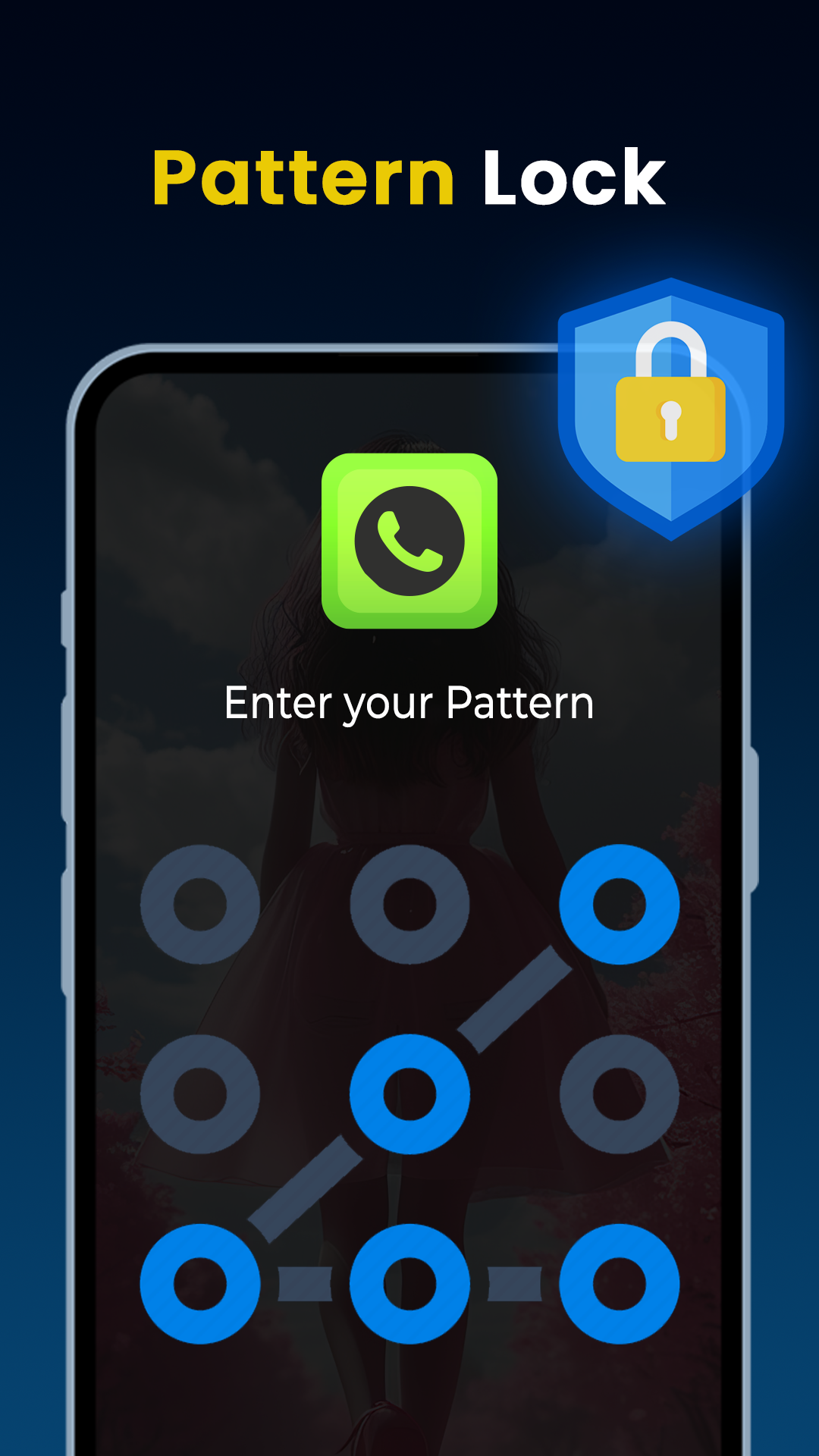 اسکرین شات 5 برنامه Pattern Lock Screen App