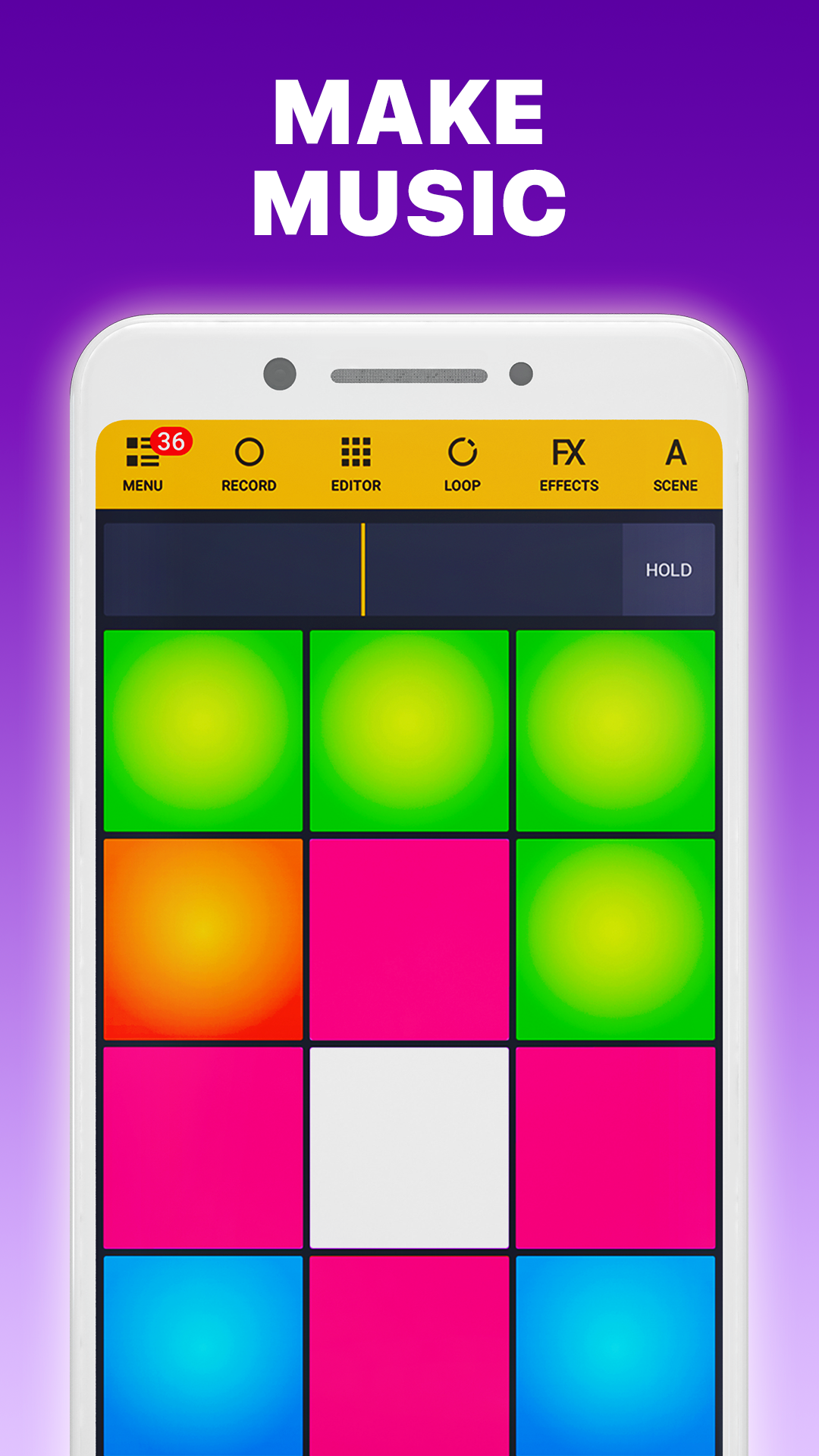 اسکرین شات 1 برنامه Drum Pads 24 - Music Maker
