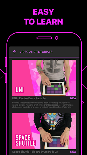 اسکرین شات 5 برنامه Electro Drum Pads 24 - Music & Beat Maker