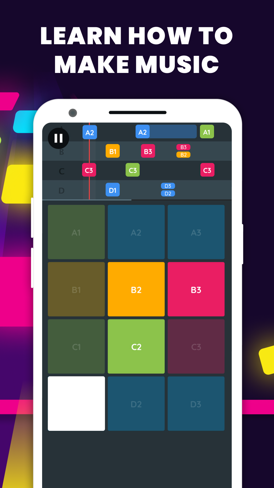 اسکرین شات 3 برنامه Rhythms - Drum pad lessons