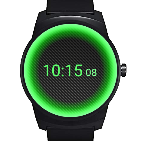 اسکرین شات 4 برنامه Carbon Neon Watch Face