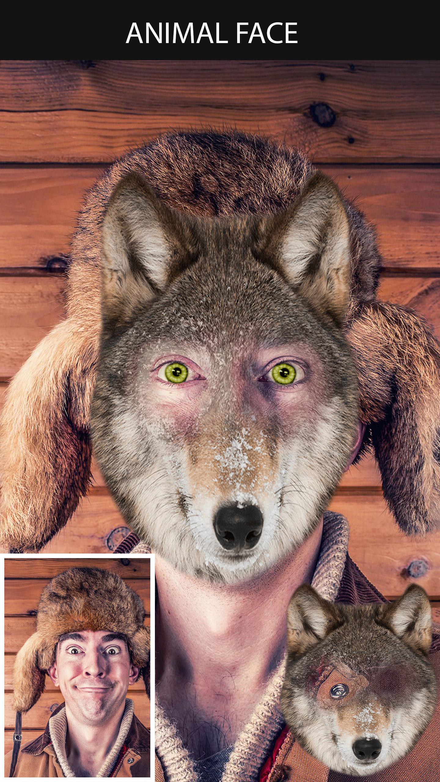 اسکرین شات 1 برنامه Animal Face Maker App