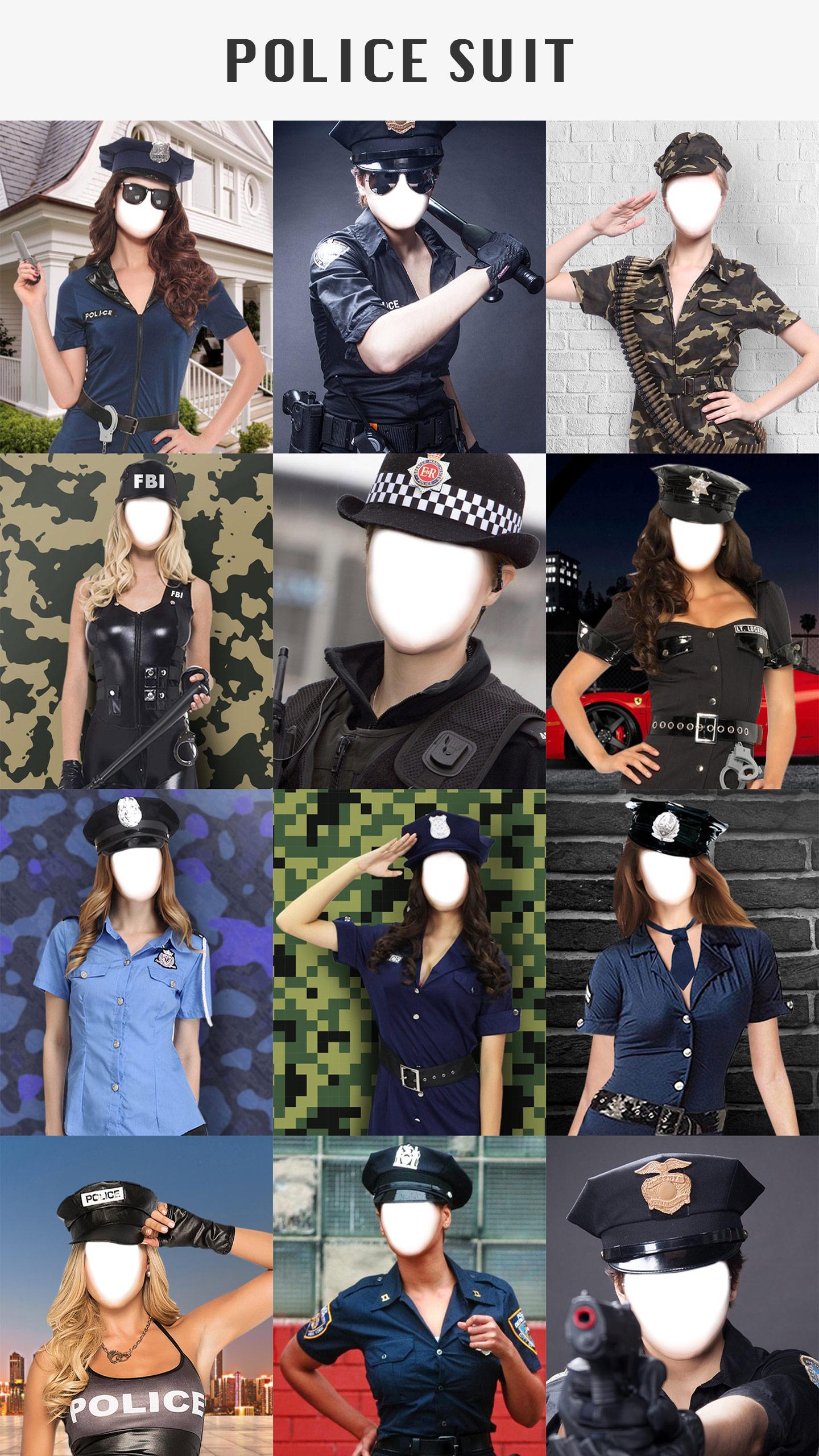 اسکرین شات 2 برنامه Police Photo Editor Suit Dress
