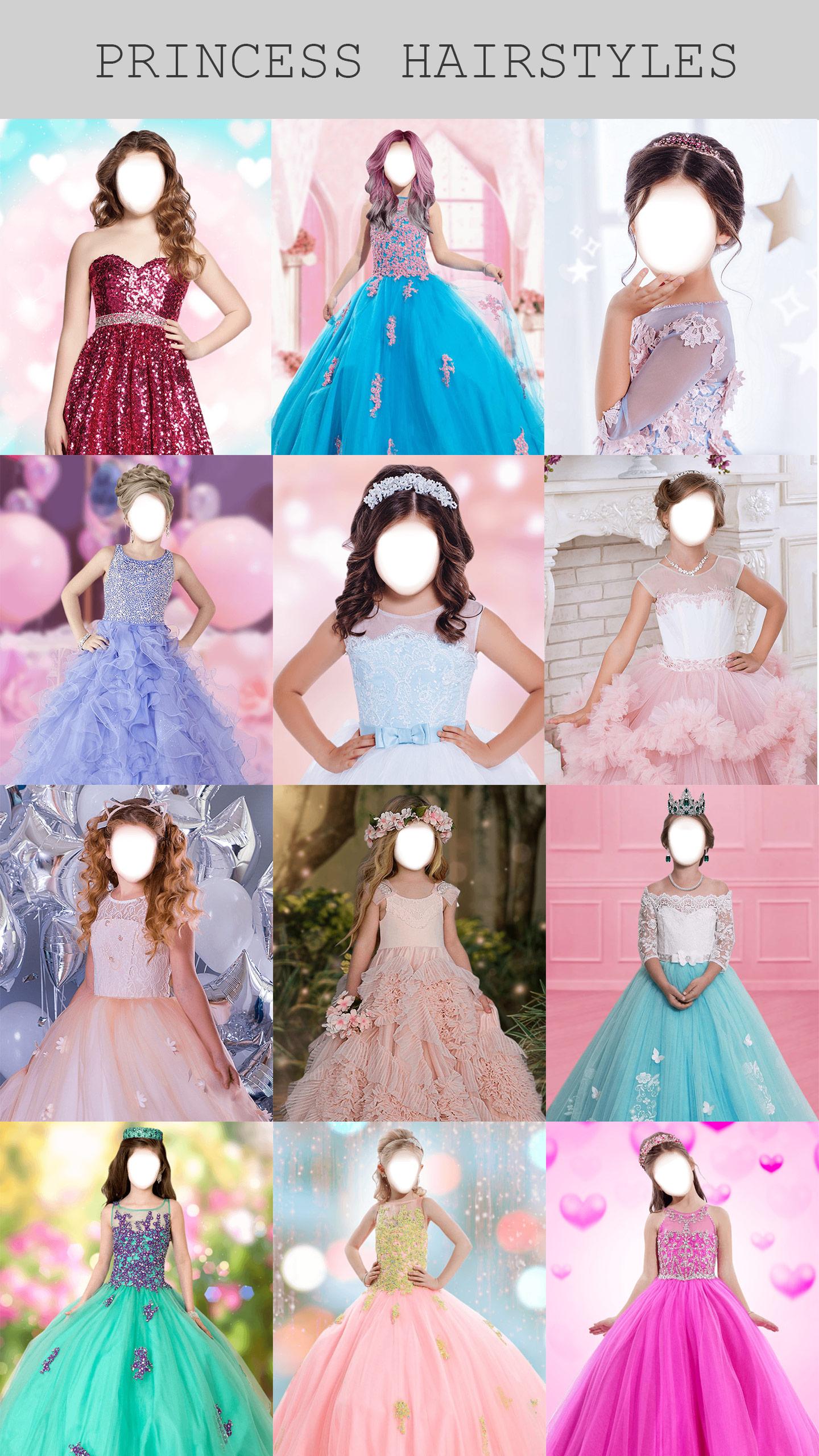 اسکرین شات 1 برنامه Princess Hairstyle Photo Edito