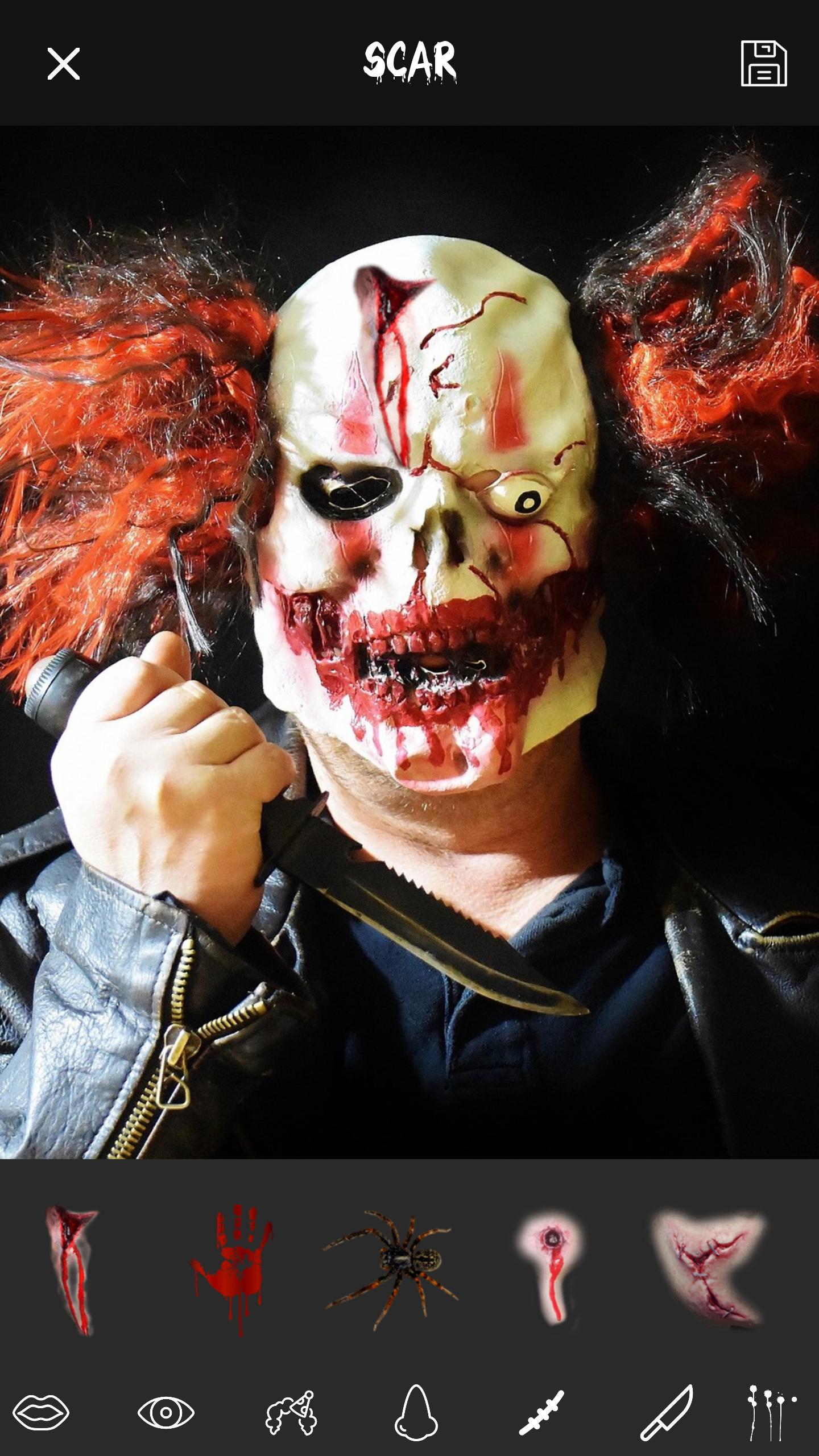 اسکرین شات 3 برنامه Scary Clown Photo Pranks