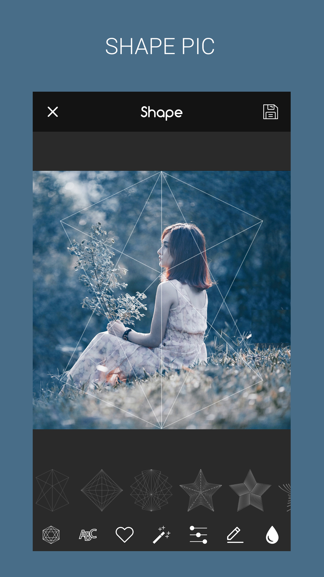اسکرین شات 2 برنامه Shape Pics: Art for Pictures