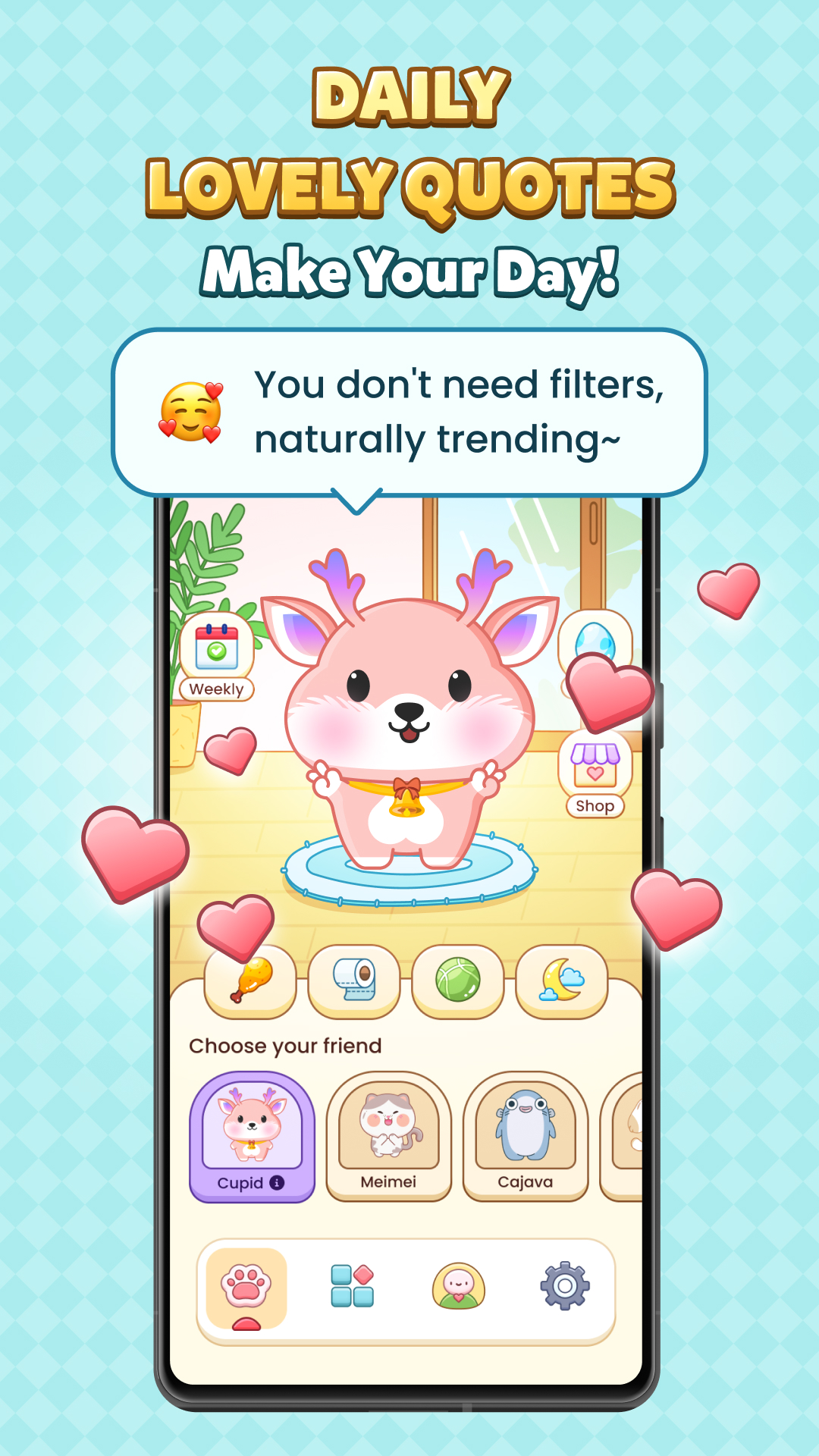 اسکرین شات 6 برنامه Pet Widget Virtual Pets Screen