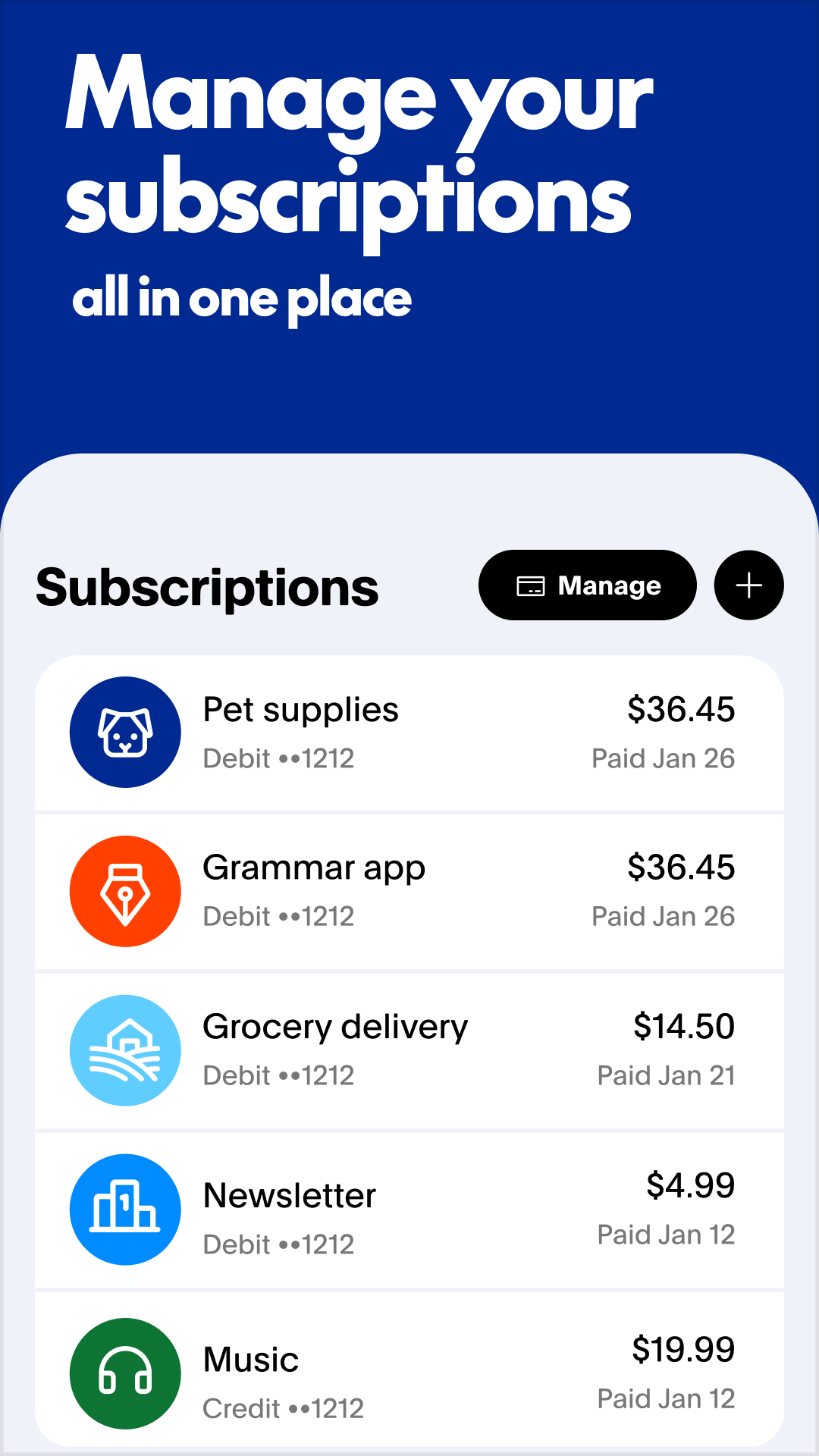 اسکرین شات 5 برنامه PayPal Mobile Cash: Send and Request Money Fast