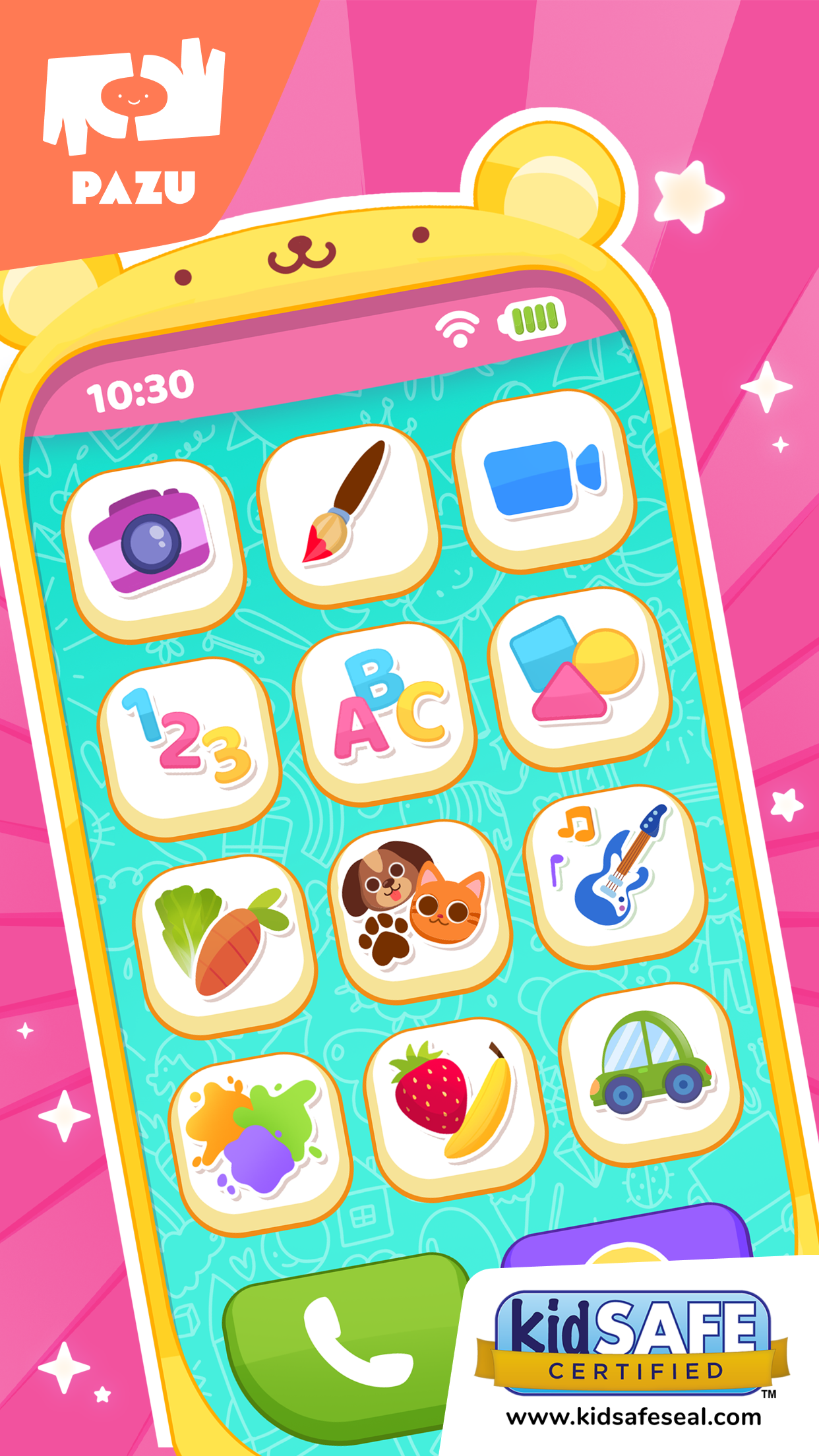 اسکرین شات 1 بازی Baby Phone: Musical Baby Games
