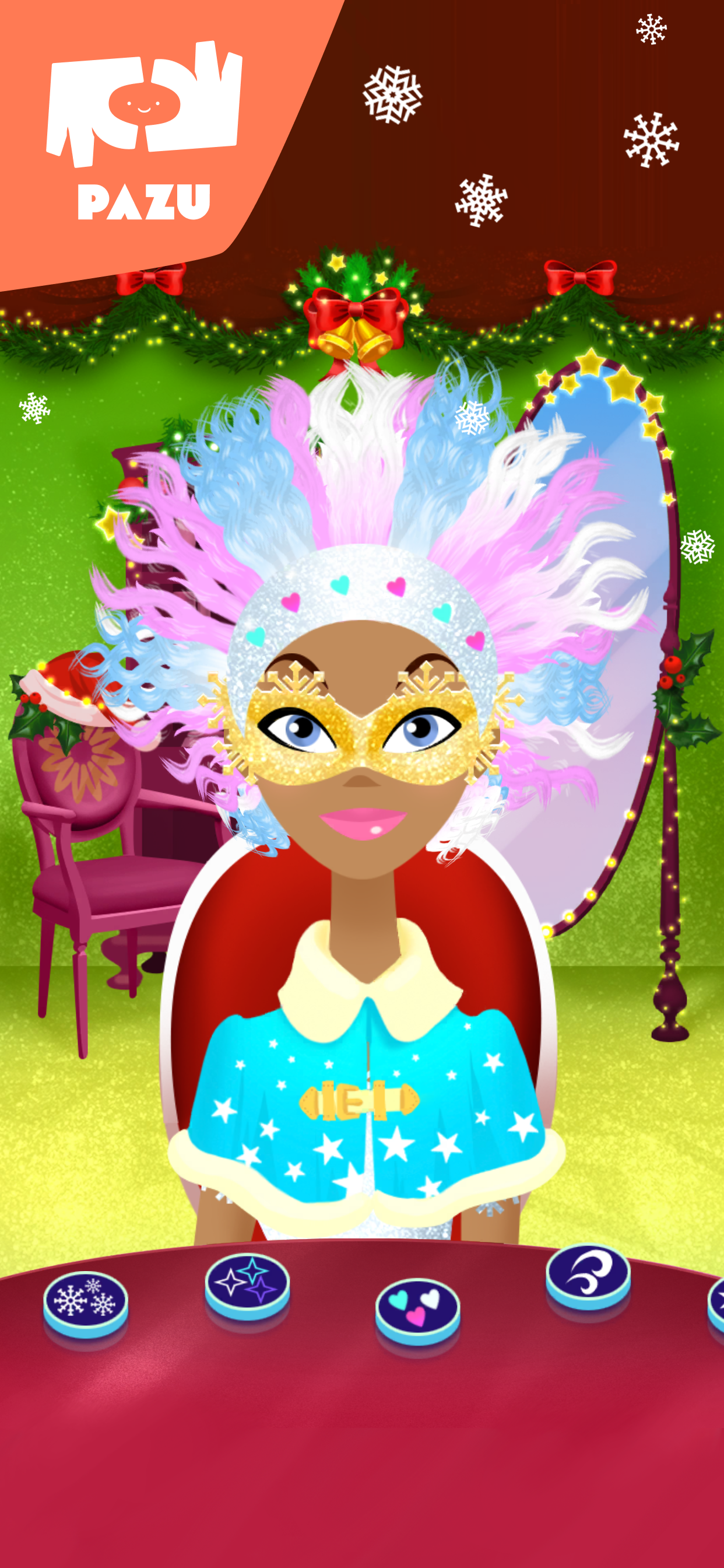 اسکرین شات 4 بازی Girls Hair Salon Christmas