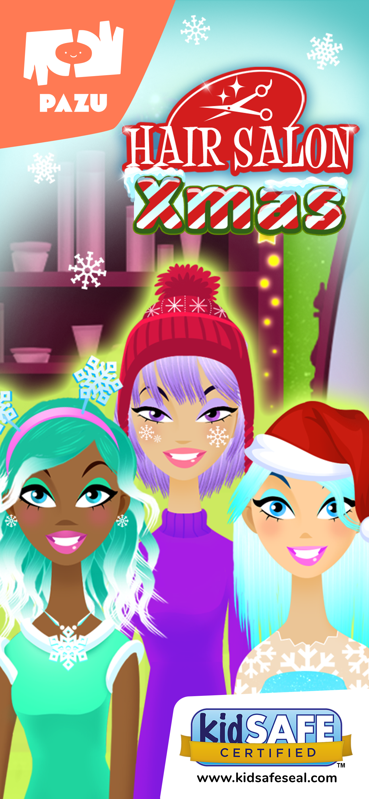 اسکرین شات 1 بازی Girls Hair Salon Christmas