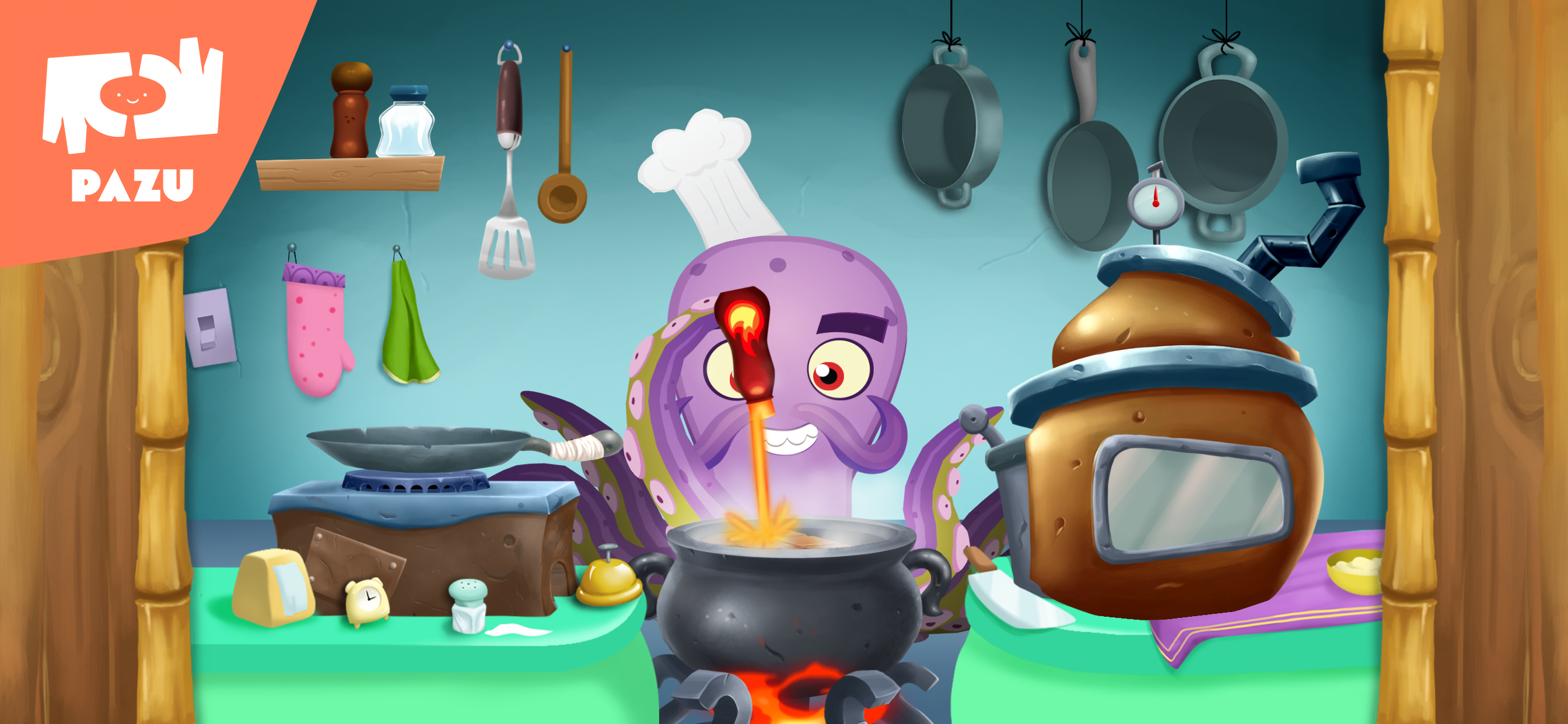 اسکرین شات 5 بازی Monster Chef - Cooking Games