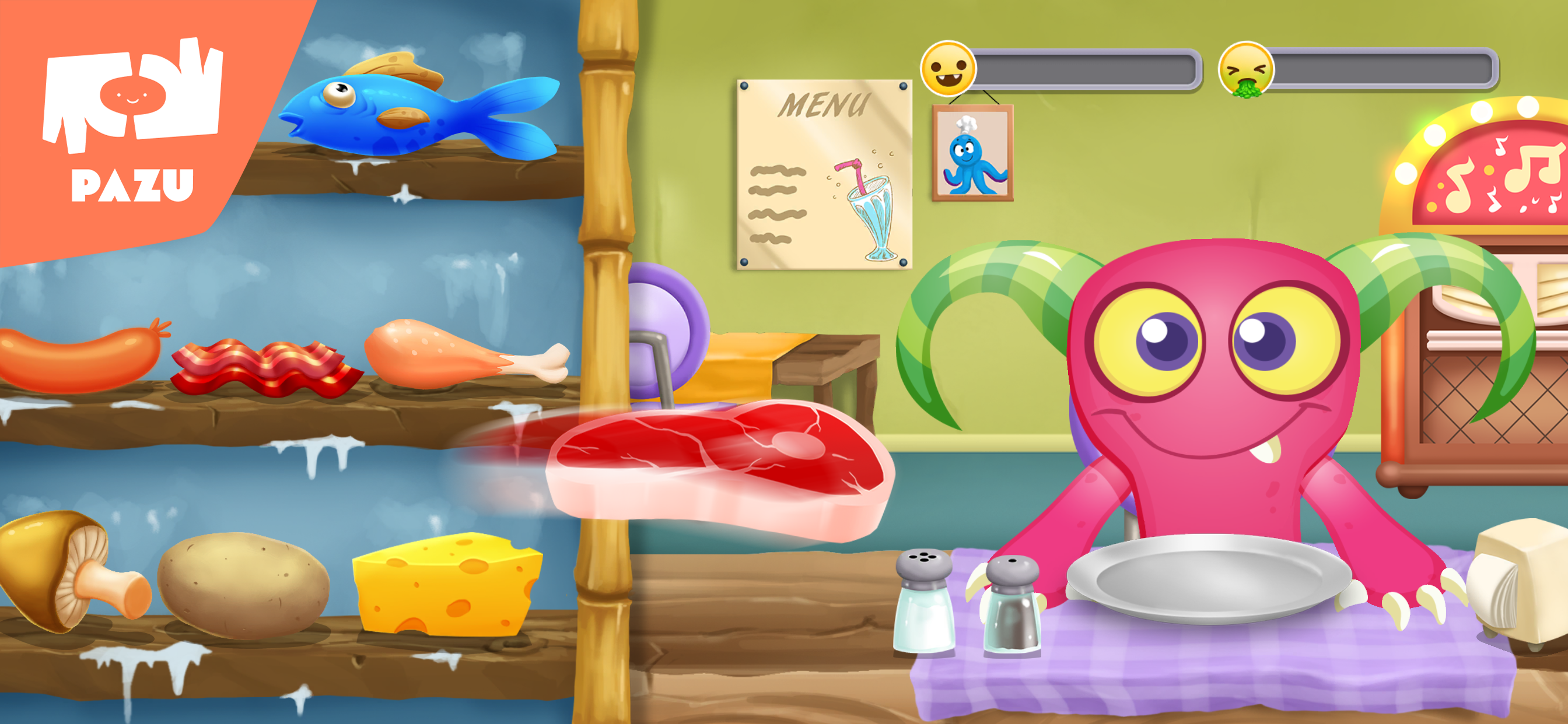 اسکرین شات 4 بازی Monster Chef - Cooking Games