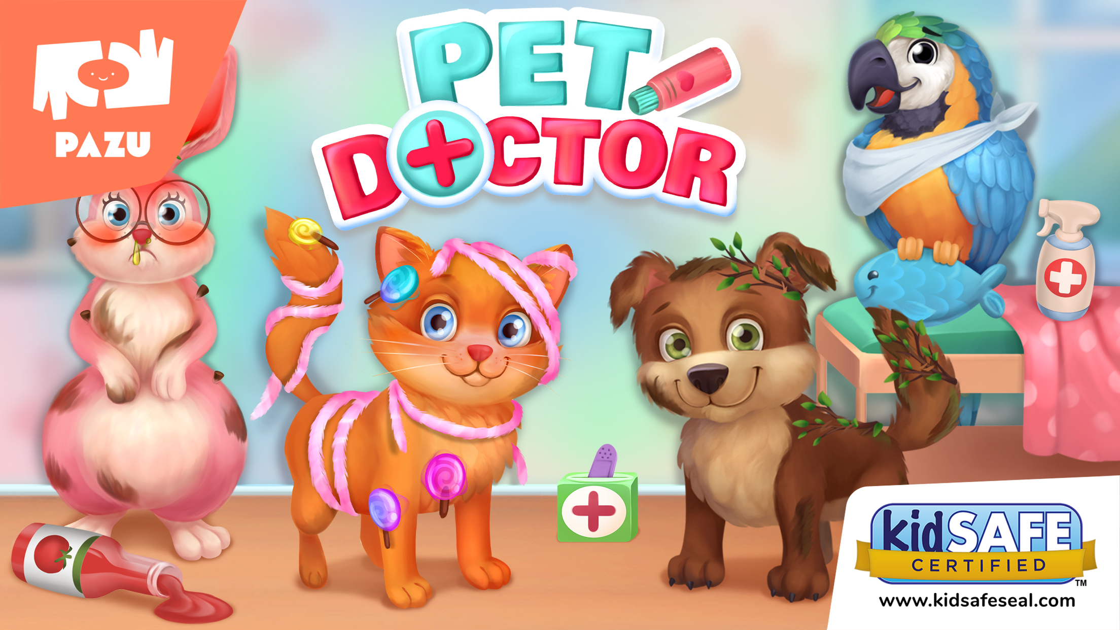 اسکرین شات 1 بازی Pet Doctor Care games for kids